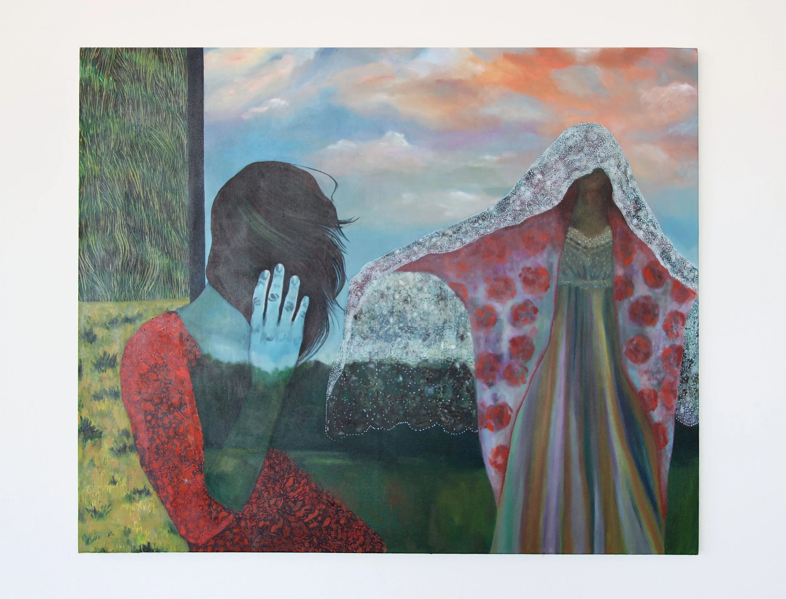 Desolation Dance, 2026, oil on canvas, 42 x 52 inches. 