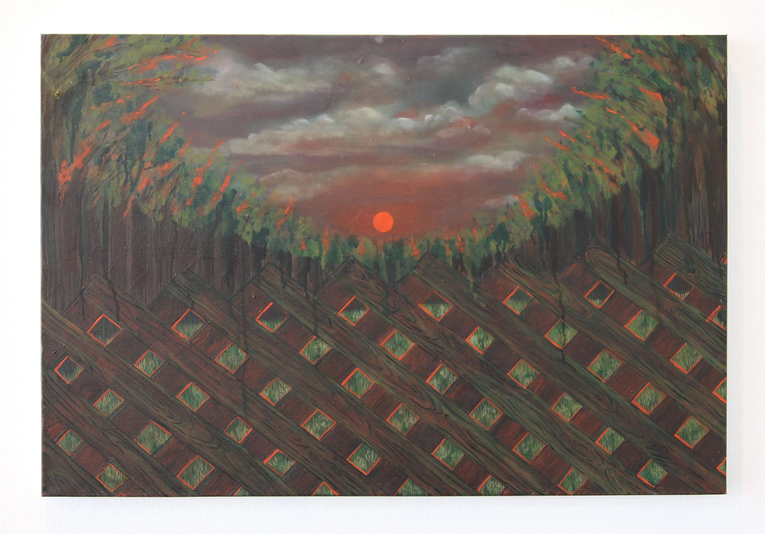 Sick and Starving, 2026, oil on canvas, 24 x 36 inches.