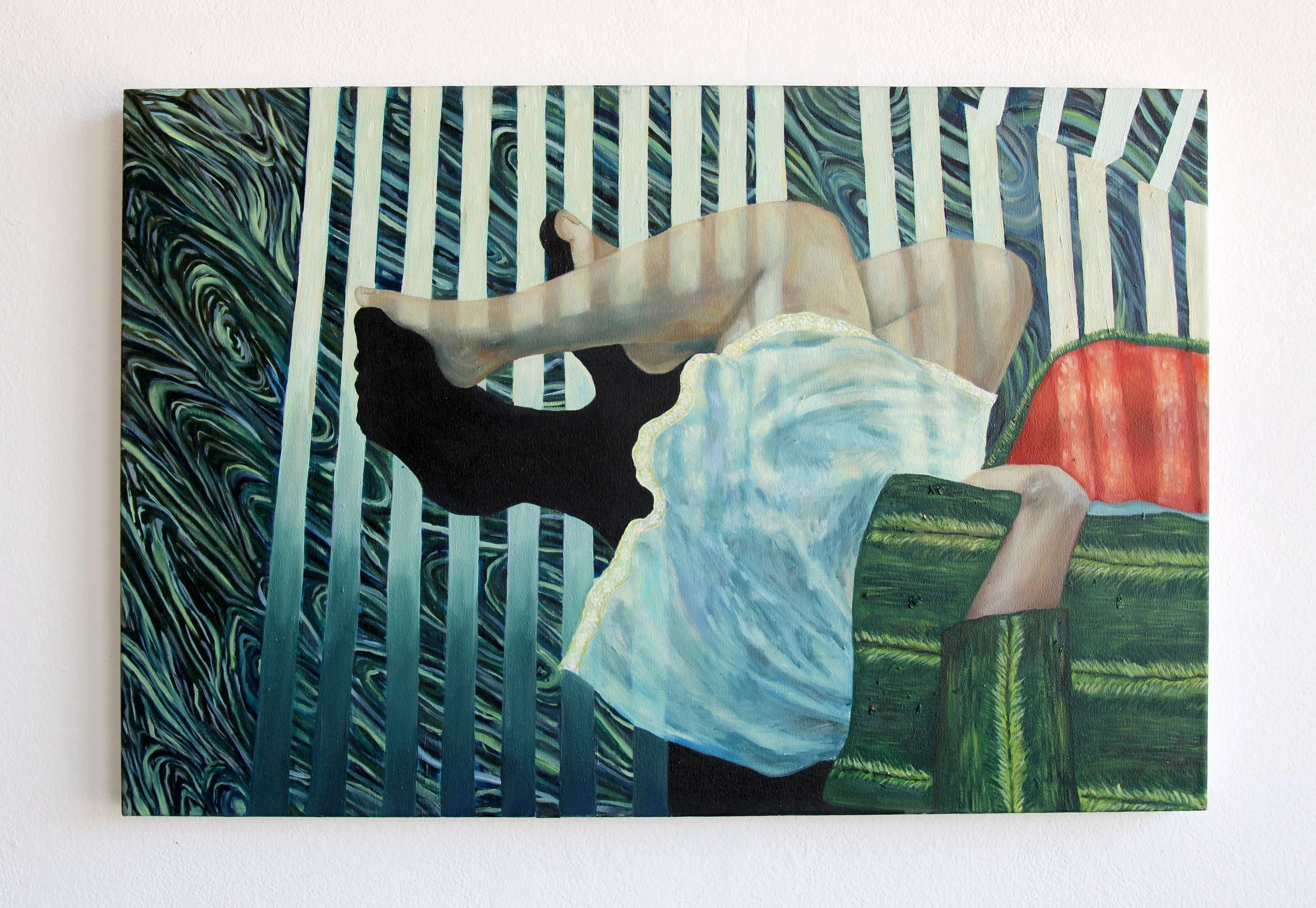 Black Widow's Web, 2026, oil on canvas, 24 x 36 inches. 