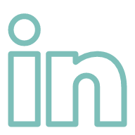 LinkedIn logo with a lowercase 'in' inside a rounded rectangle.