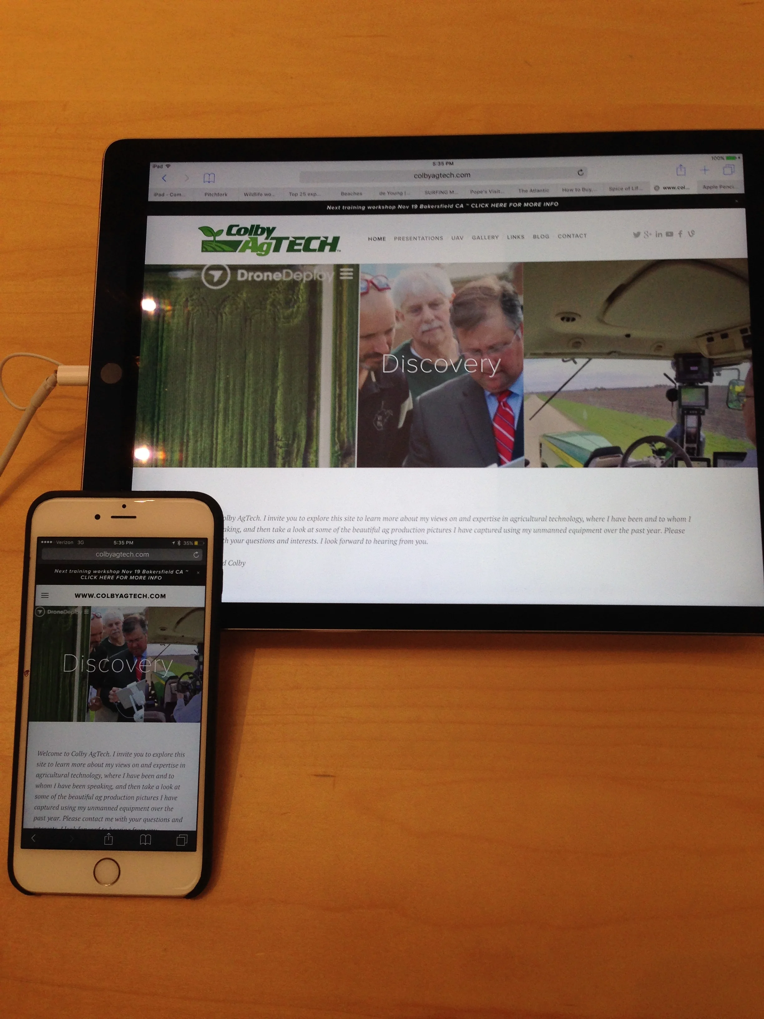 NEW iPad Pro is impressive site sitting next to my iPhone 6 Plus.
