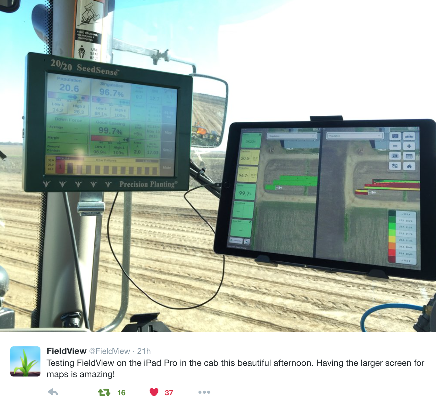 looks great in the tractor cab!
