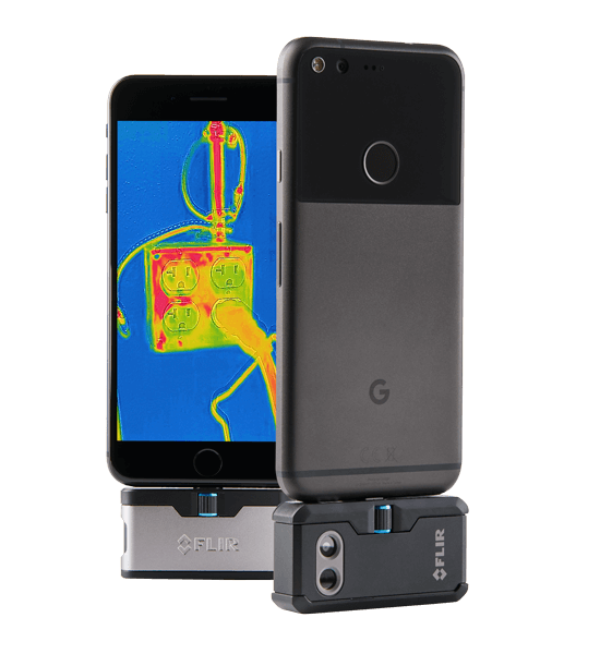 Image courtesy of FLIR, FLIR ONE and FLIR ONE Pro thermal cameras