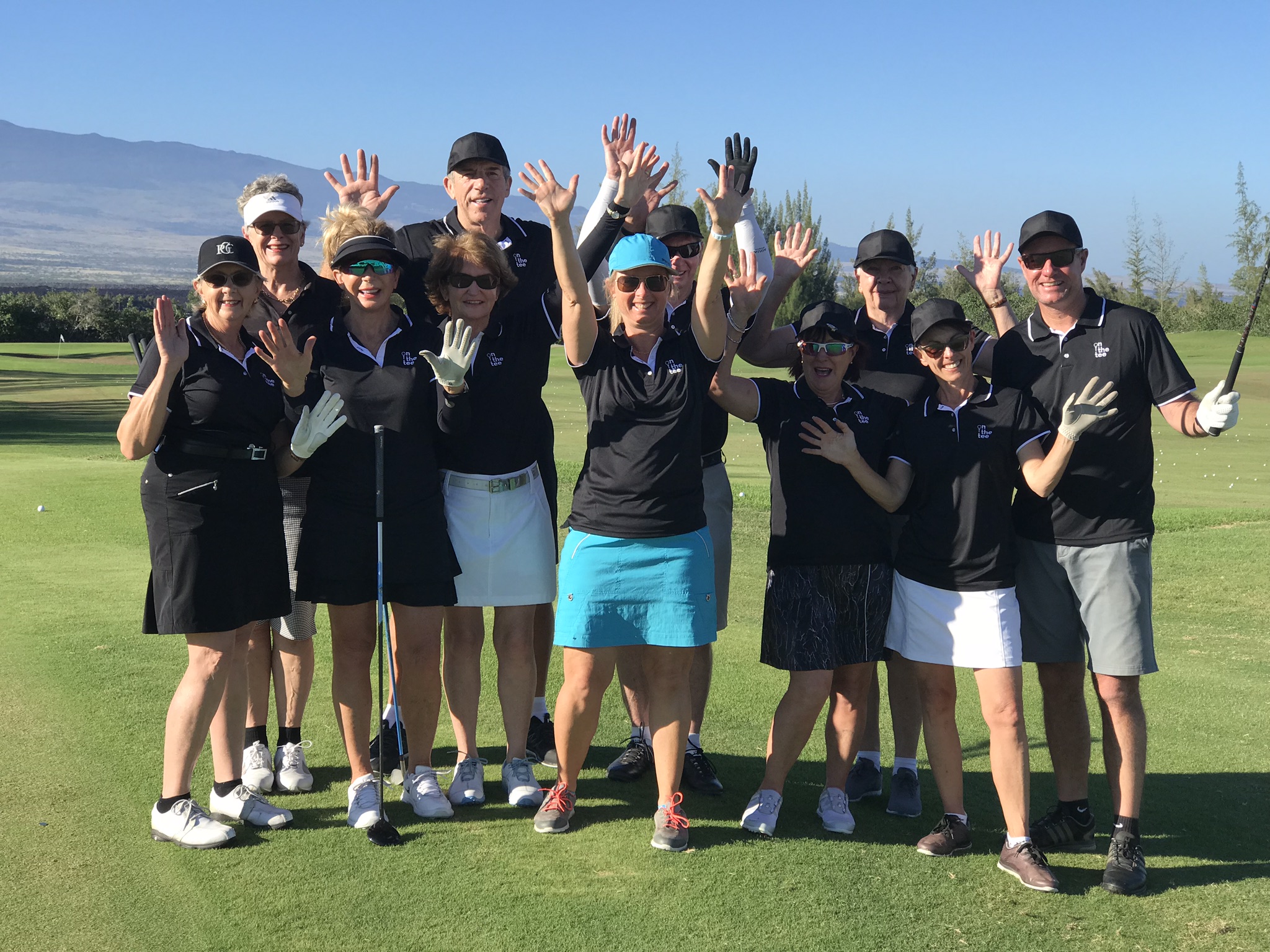 The gang at Waikoloa Beach Course