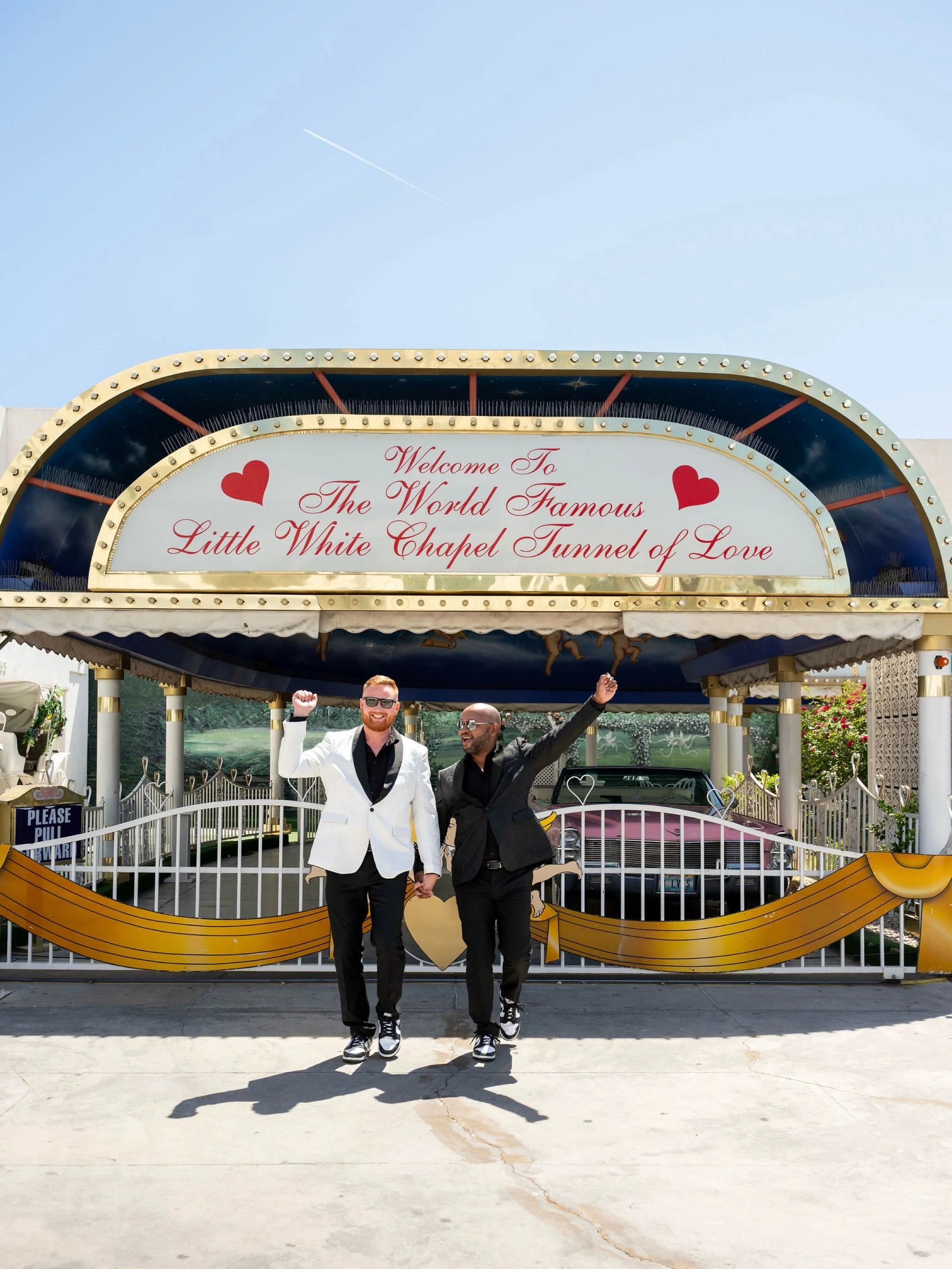 M&amp;W celebrated their love at the famous Little White Chapel 💒

#lasvegaselopementphotographer #vegaselopement #littlewhitechapel #loveislove #loudandproud