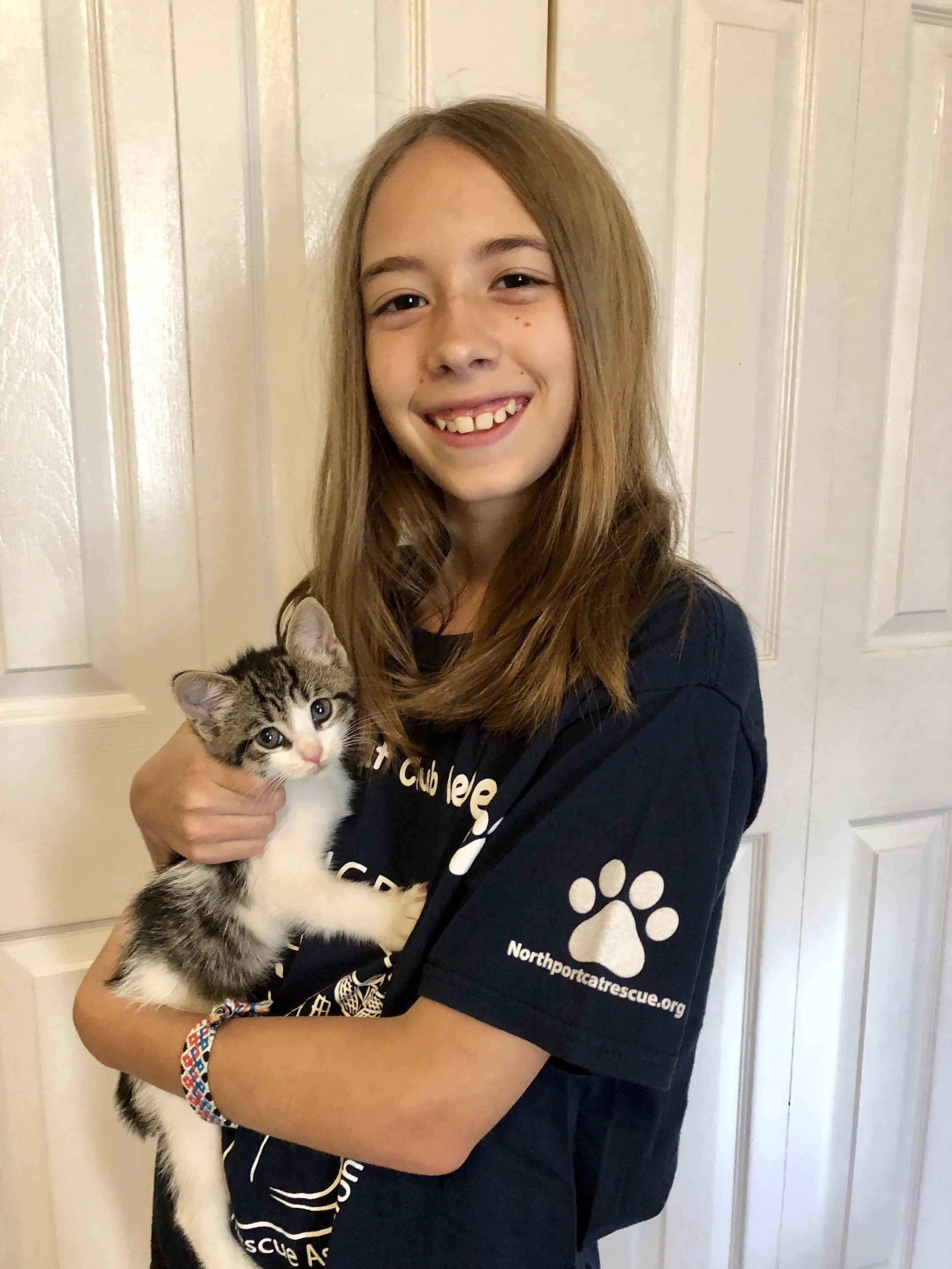 Alyssa with Owen when he was seven weeks old