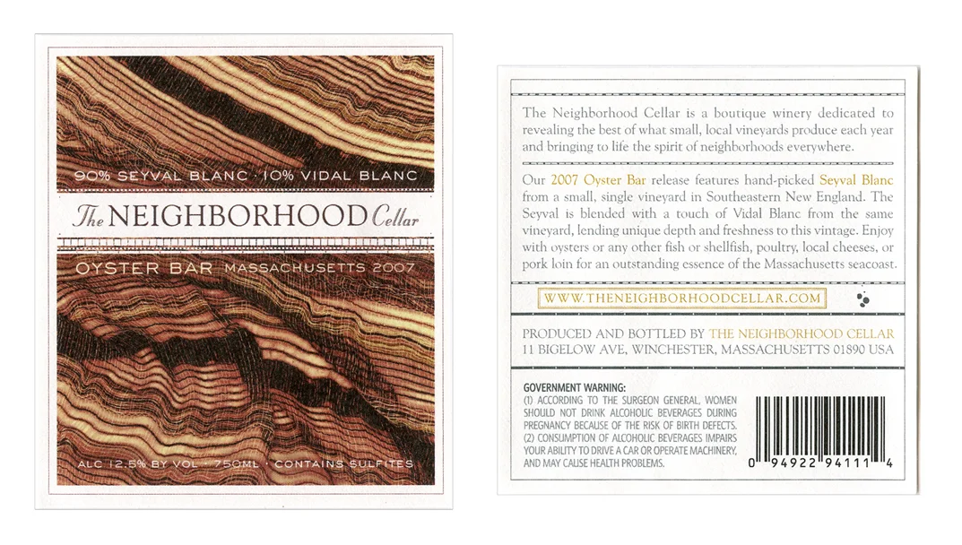 boutique wine label / 2007