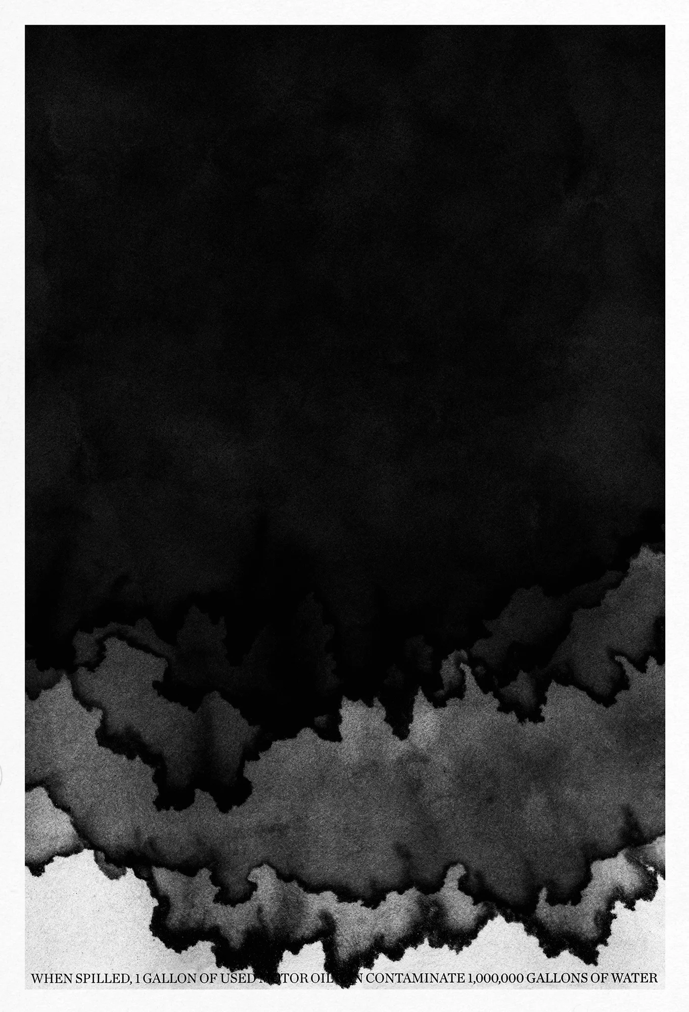 Santa Fe Community Gallery / newsprint poster promoting environmental responsibility