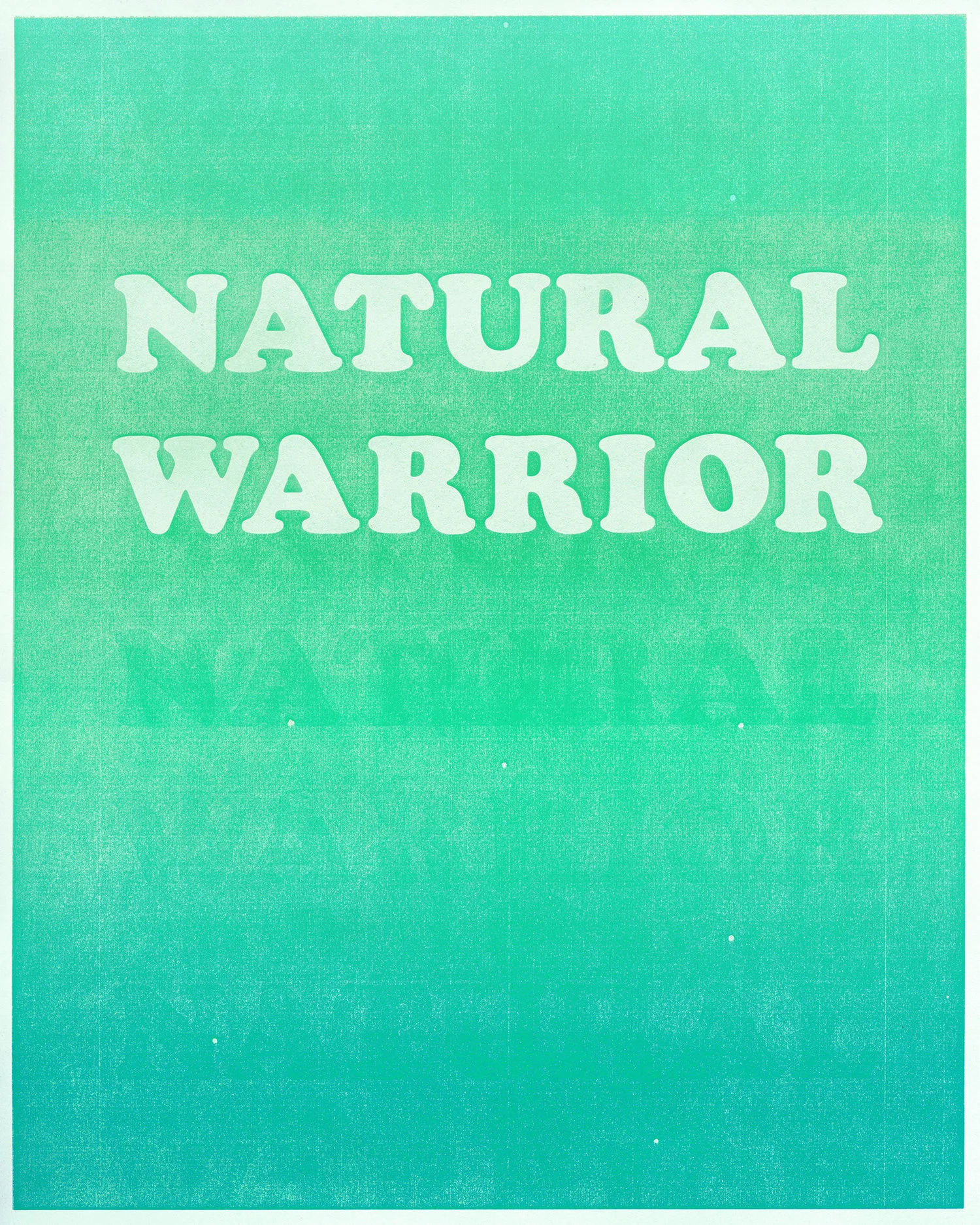 W3LL People natural beauty and cosmetics internal promotional poster, Austin TX