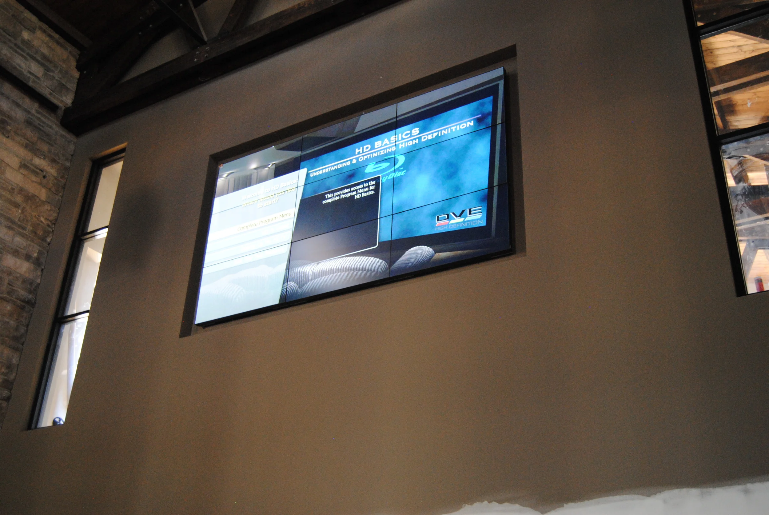 Planar 9 panel video display