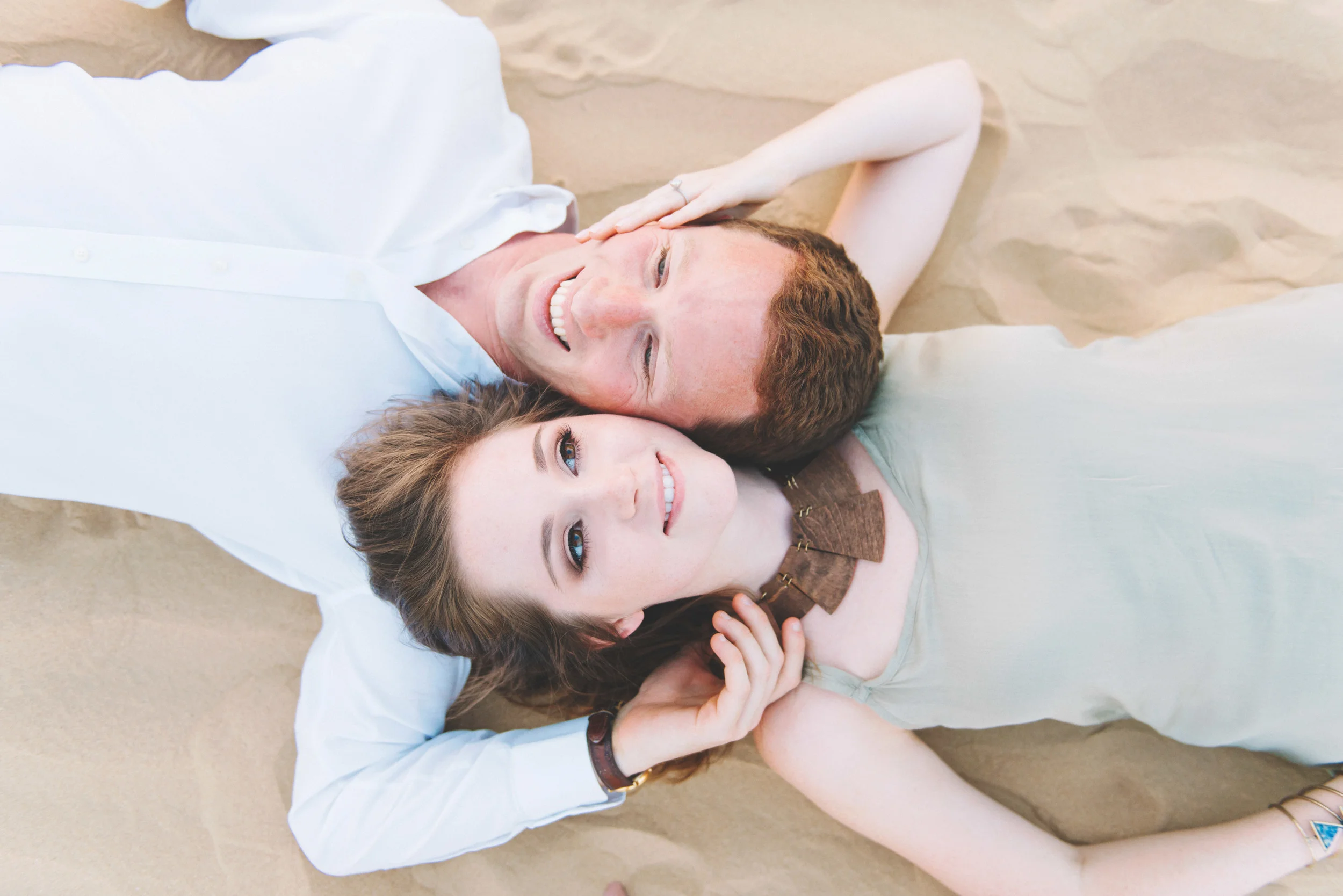Lying around in the sand, like we always do...