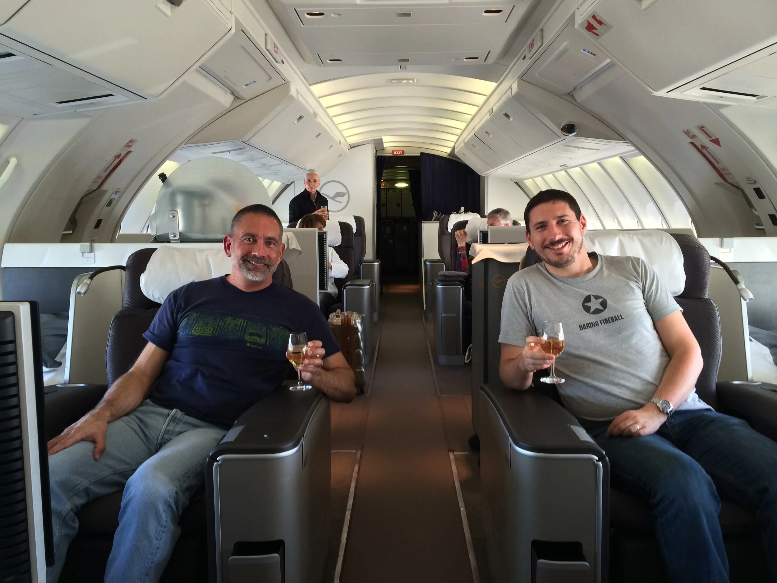 Getting to Istanbul:  Lufthansa&nbsp;747-400&nbsp;First&nbsp;Class