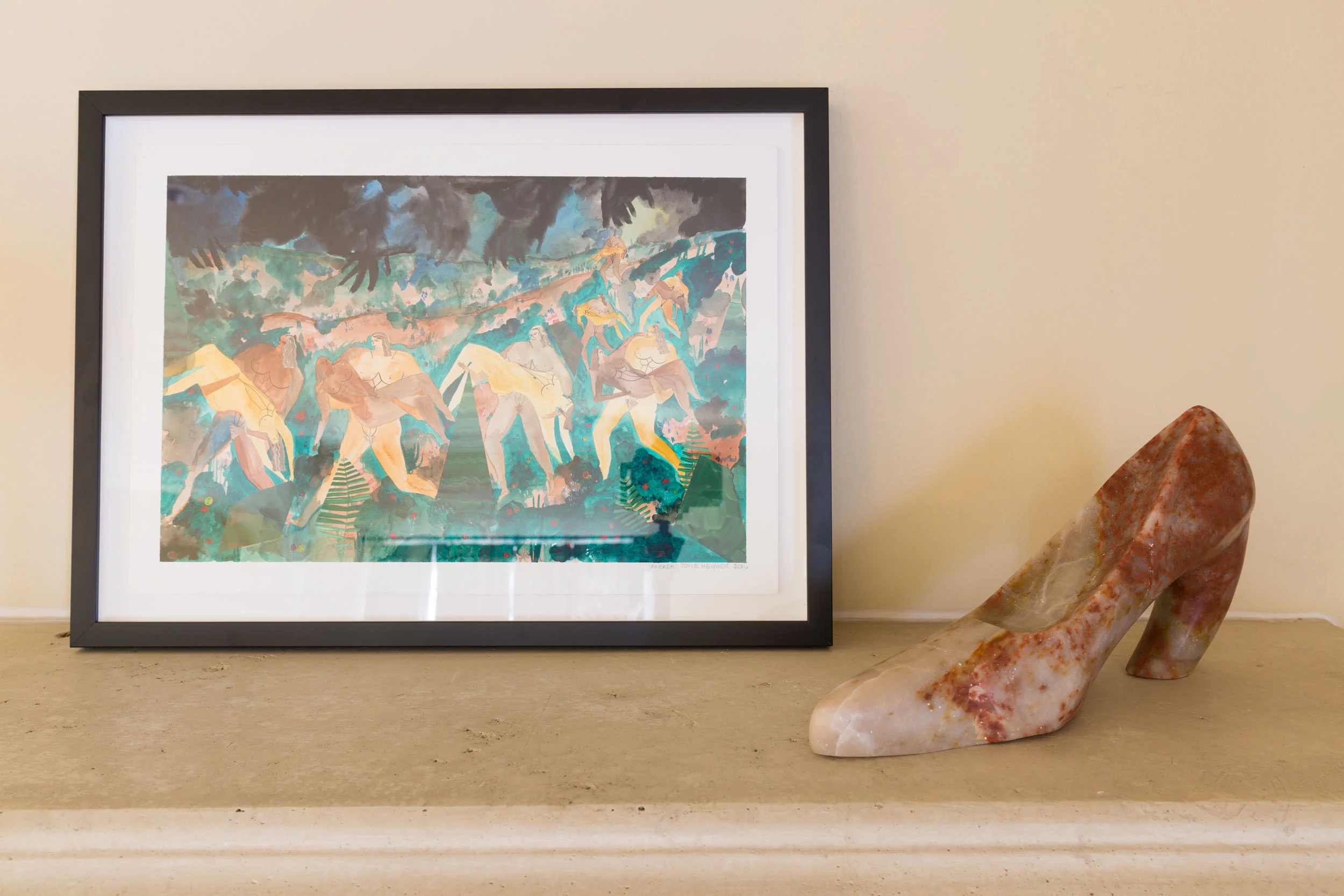  Installation view, left to right: Andrea Joyce Heimer and Nicole Lesser.    