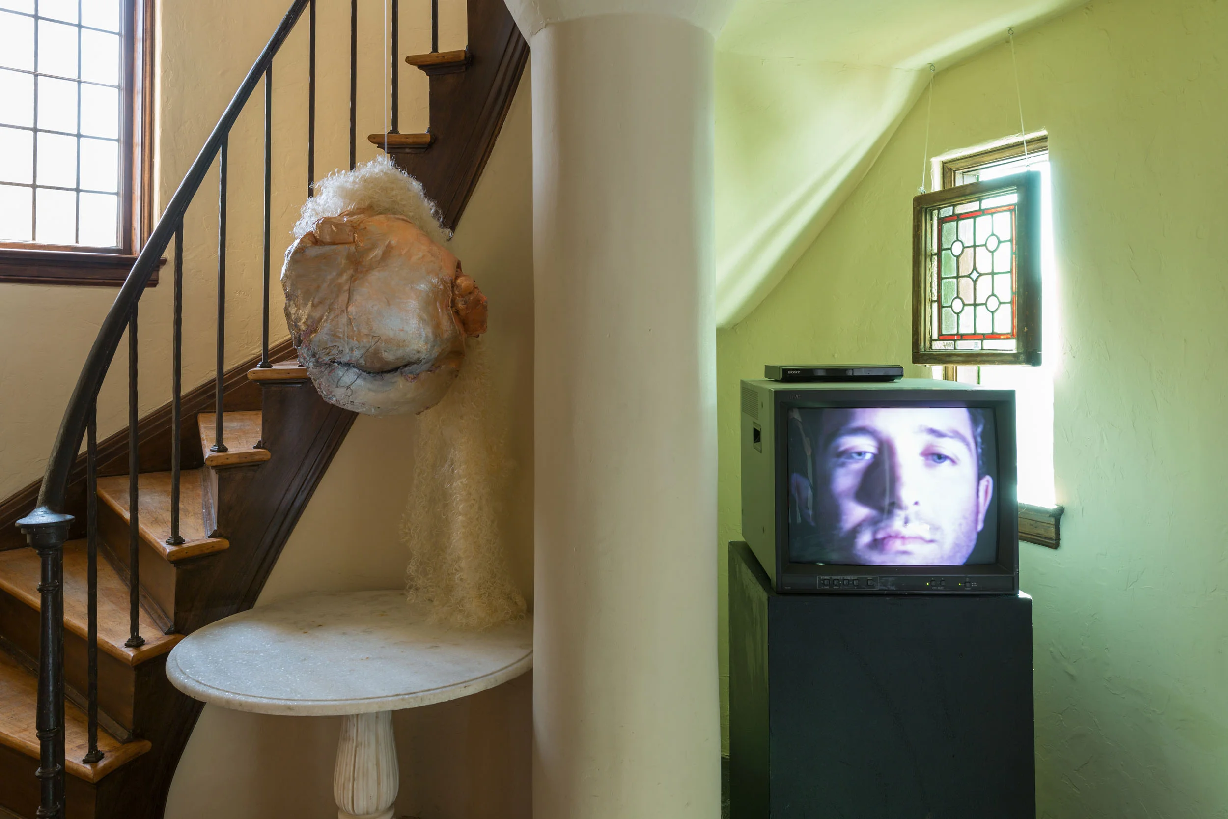  Installation view, left to right: Courtney Cone and Aimee Goguen.    
