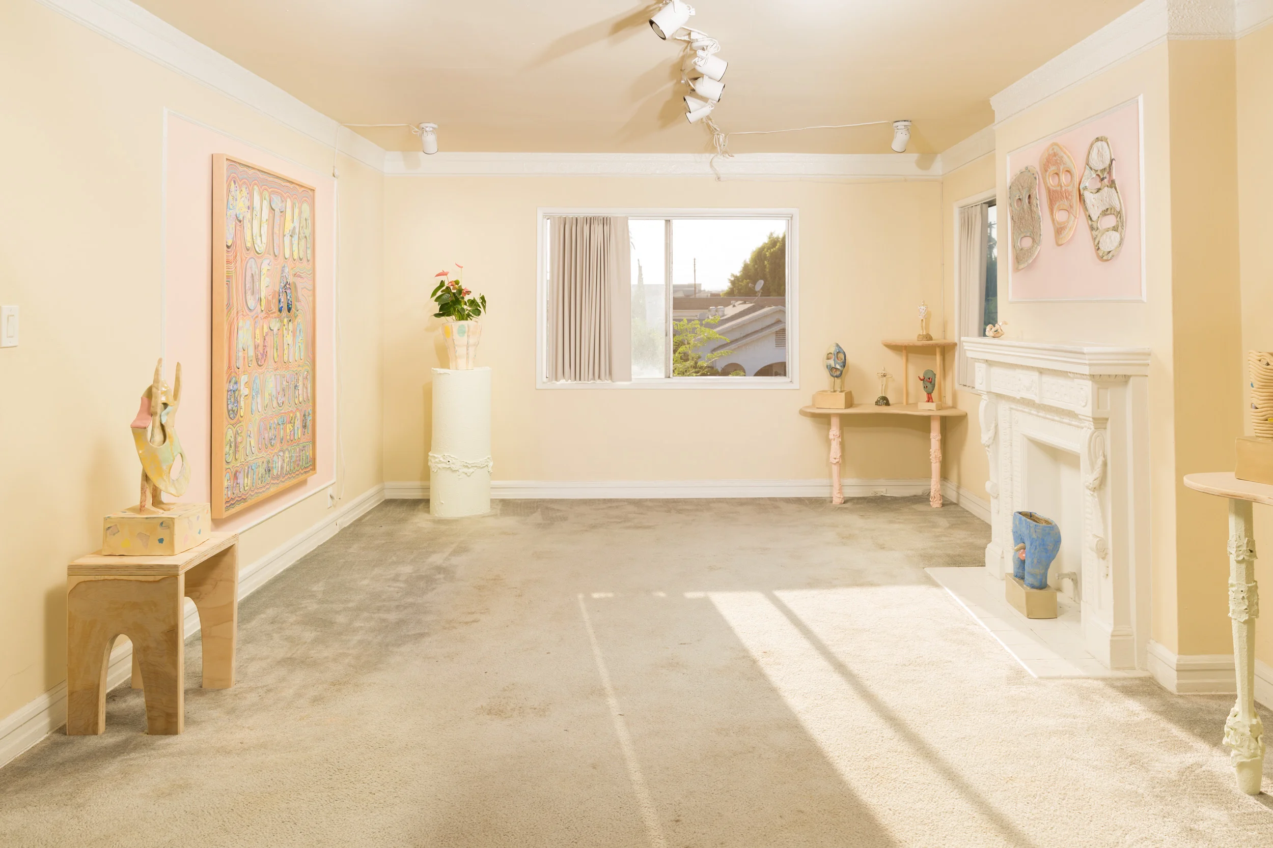   Alice Lang   Mutha of a mutha of a mutha of a mutha  September 15 - November 17, 2017 at  Abode Gallery  All photos by  Ian Byers-Gamber     Unpublished |&nbsp;Irreverence isn’t the half of it: Alice Lang’s Mutha of a mutha of a mutha of a mutha at