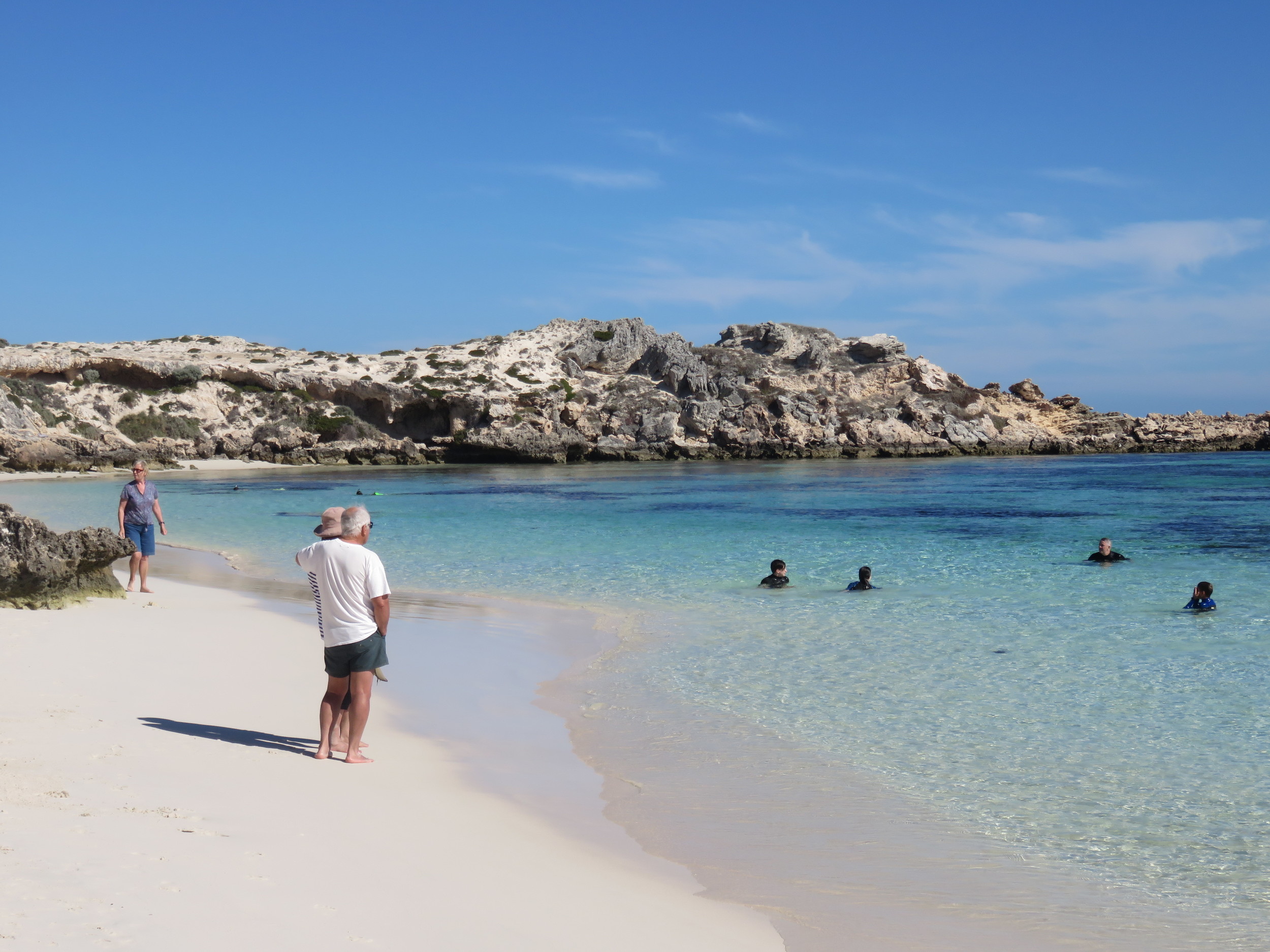 Denmark standing on pristine beach