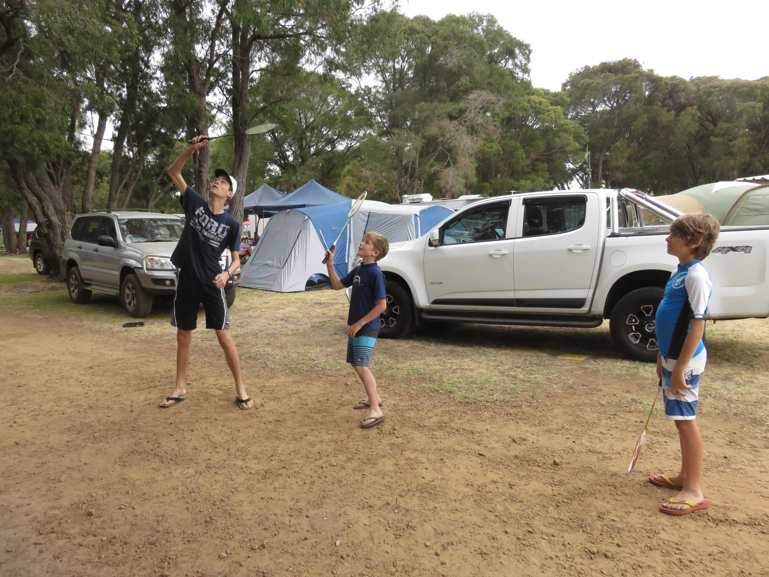 Playing games at the Denmark Caravan Park