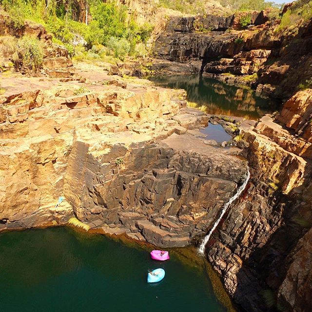 It's a bush bash to get there but Bachsten Gorge is amazing and what a treat to have it all to ourselves #lovetheoutdoors #roadtrip #wilderness #camping #australia  #nofilter #droneoftheday