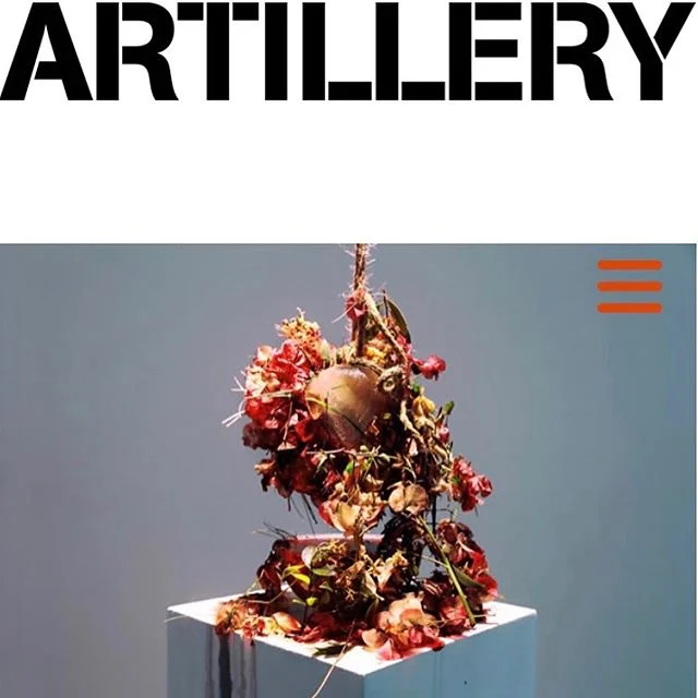 Thanks @artillery_mag &amp; Corley Miller for the lovely write up on our Vibrant Matter show &amp; featuring #mnemoawari as the lead image! Link in bio 💫 
Big shout out to @richellegribble &amp; @janna_avner for the epic team work in making it happe