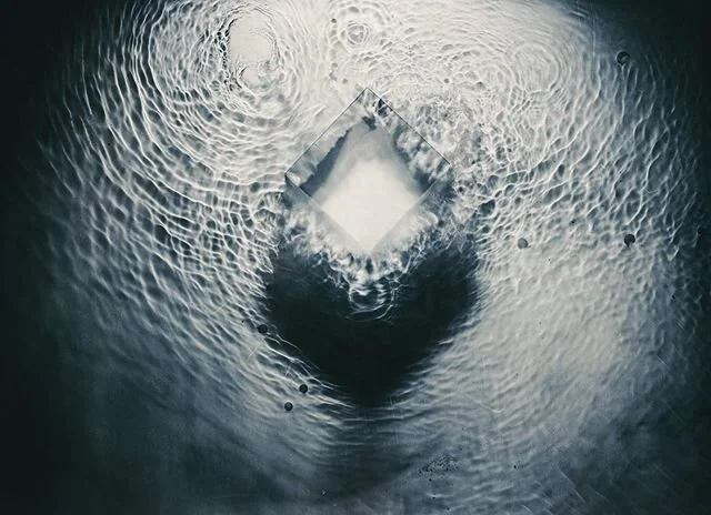 Searching for light in the shadows and the anchors of my practice as I dig through my archives. This one is from the PsyPorts series I started in 2018 at the @photoplusavl residency in Asheville, NC. 
#silvergelatin,#darkroomphotography,#interference