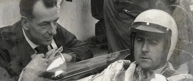 L-R: Ron Tauranac AO and Sir Jack Brabham