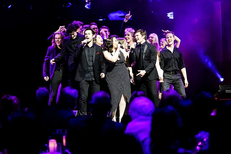 NIDA Acting and Musical Theatre students provided entertainment throughout the Diamond Anniversary Dinner.