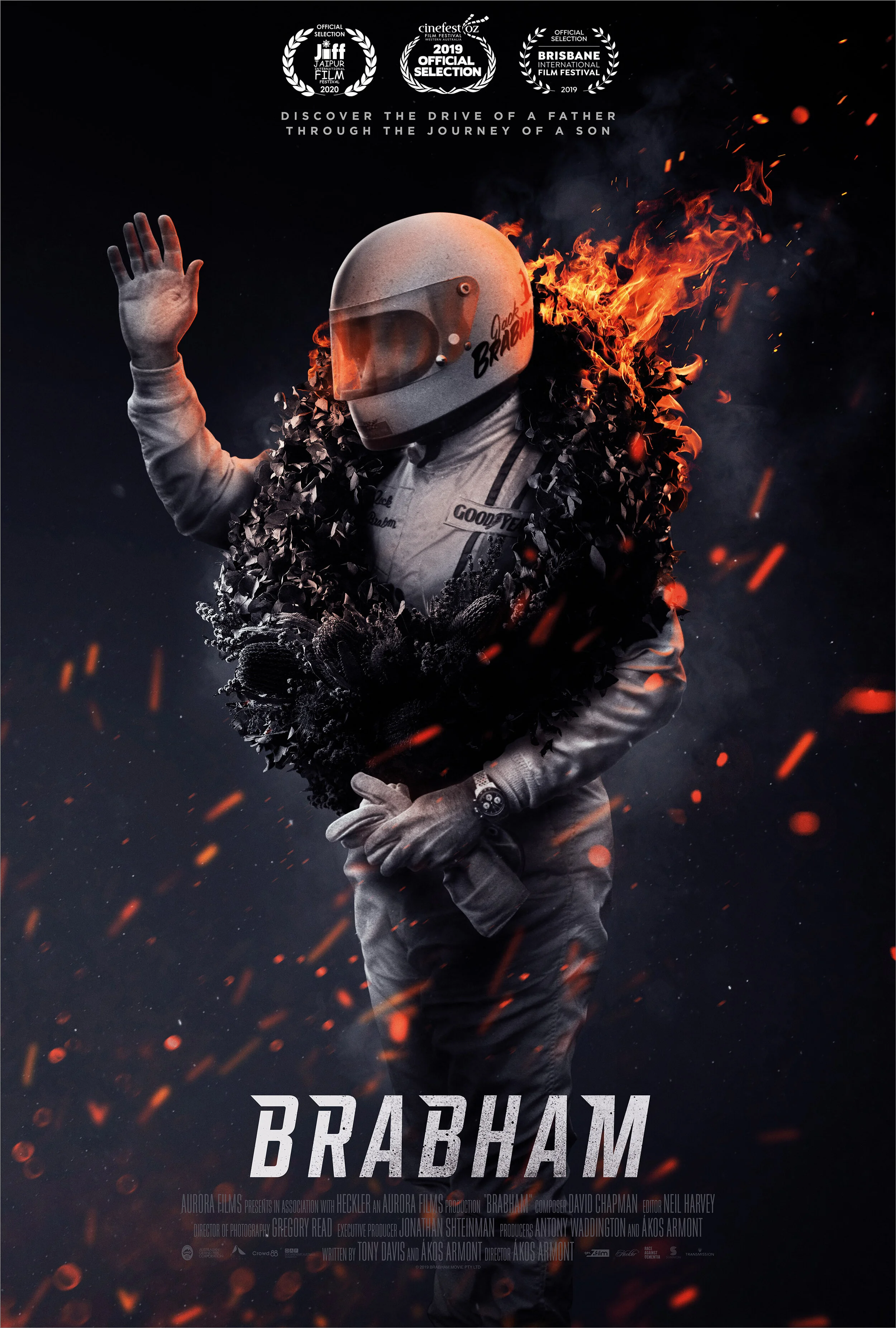 Brabham (2020)   Format: Documentary Feature  Production Partners: The Australian Grand Prix Corporation, The Australian Racing Drivers’ Club, Heckler  Distribution: Transmission Films, Madman Entertainment, STAN