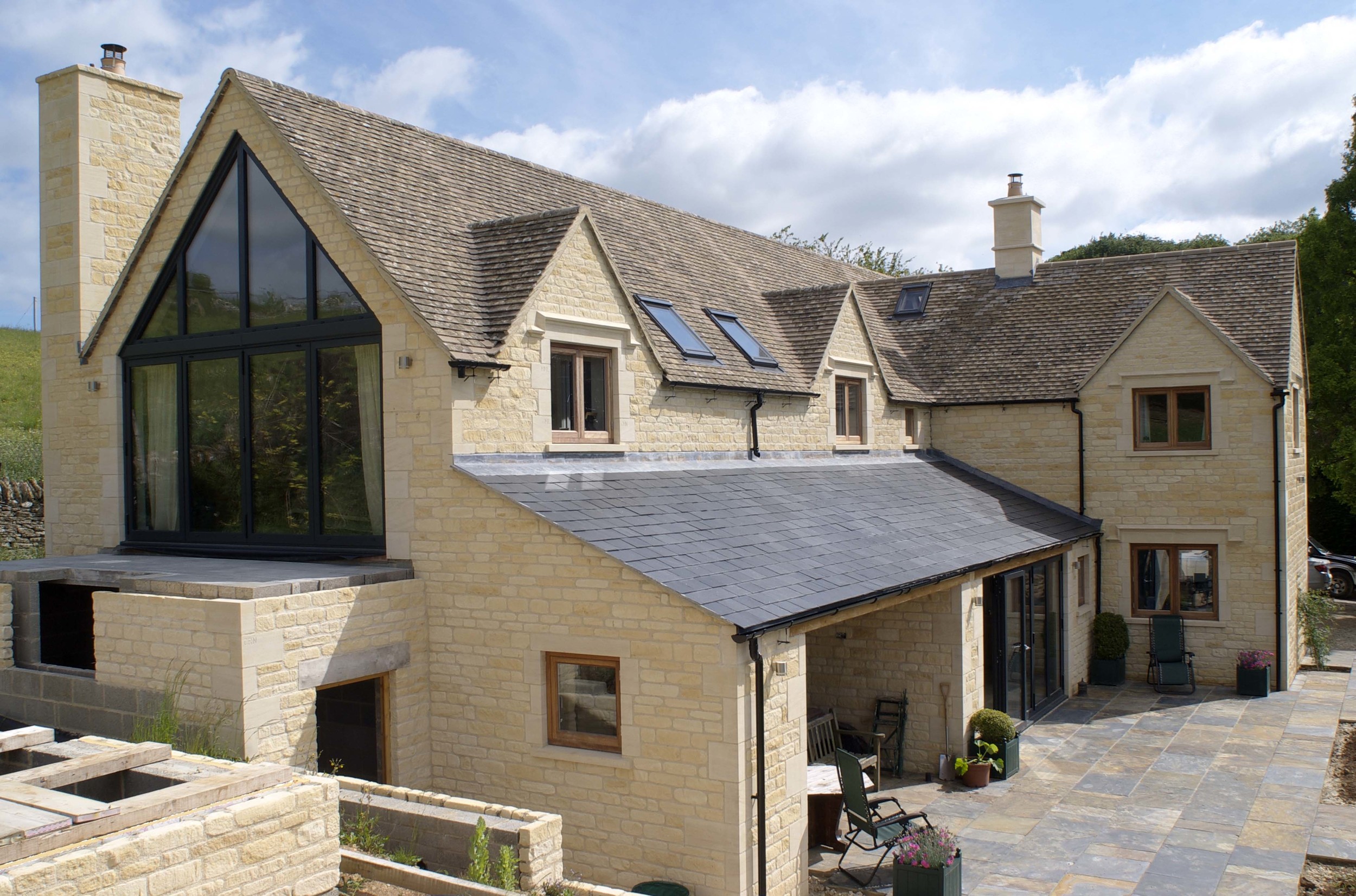  SIP constructed 3,000sqft stone new build 