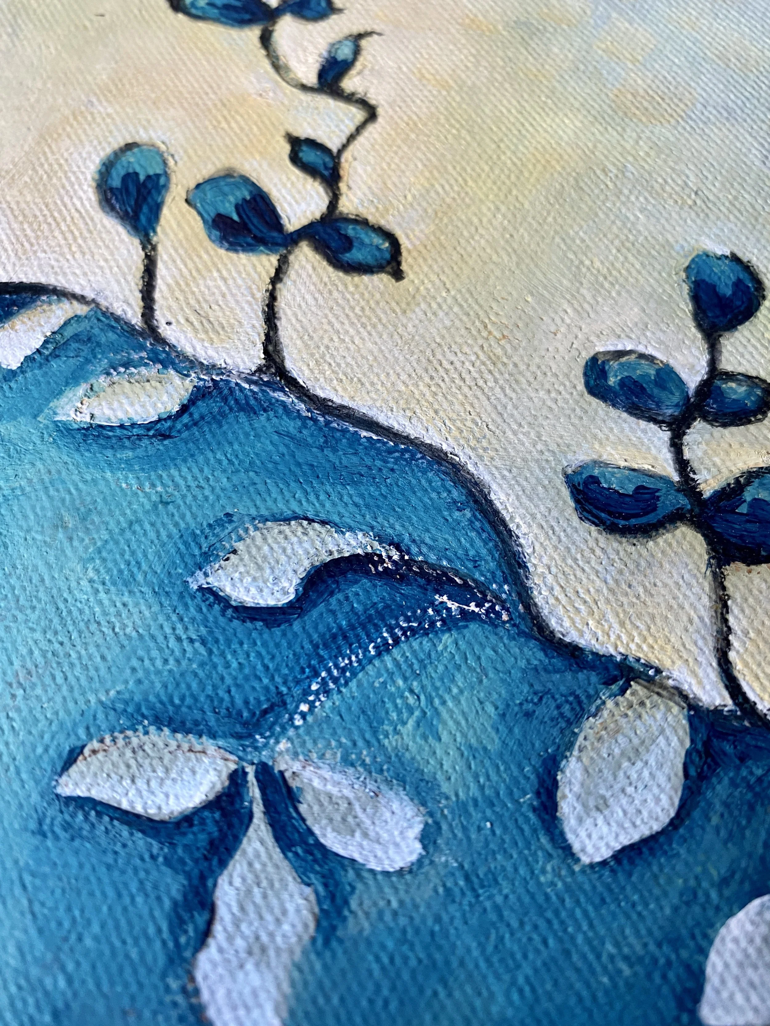 BlueMiniVine_brushstrokes_ShelleyJacobsNov2021.JPG