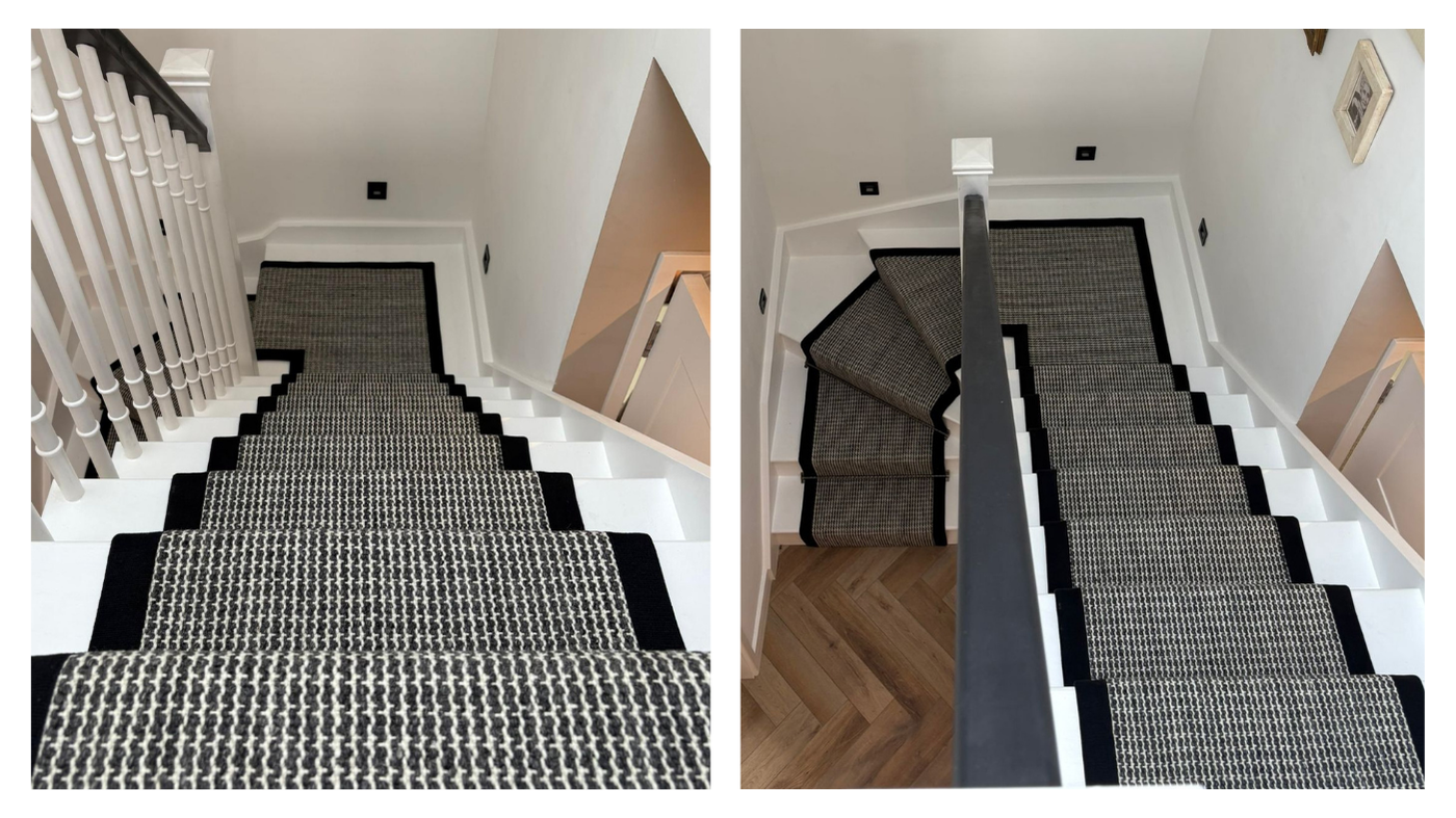 Sleek Monochrome Stair Runner Project in NW3