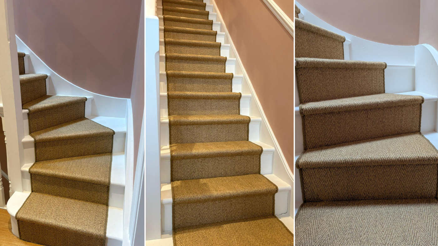 Bespoke Faux-Sisal Stair Runner Project in NW10