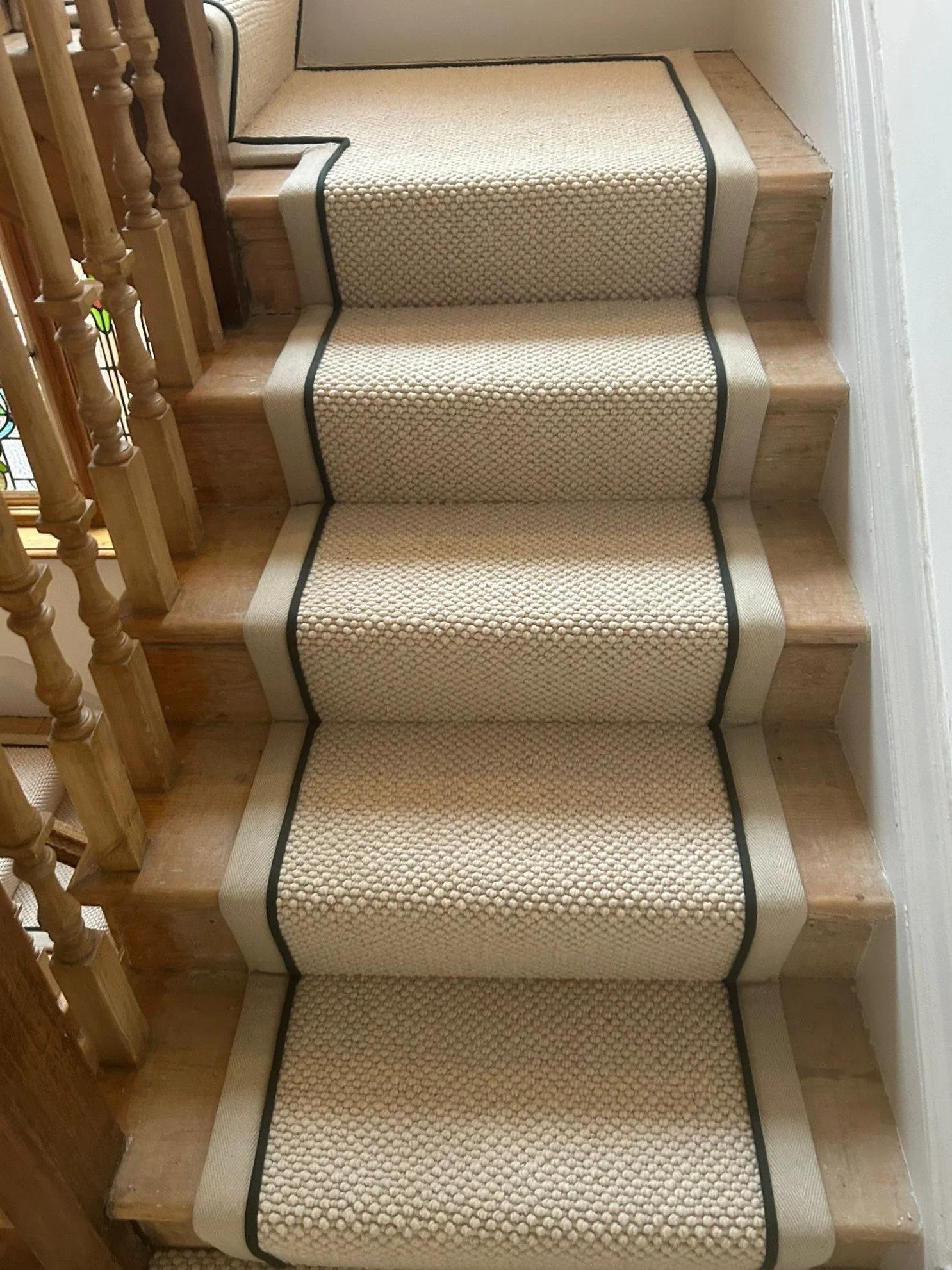 Butterwick - Taro (Cotton Herringbone -Eggshell with Pine piping)