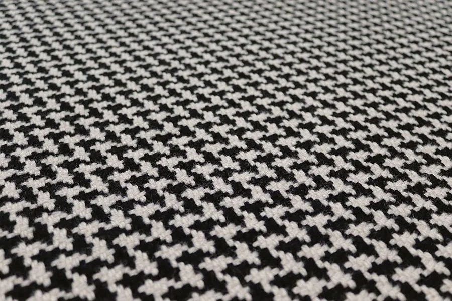 Pure wool Stair runners, Houndstooth Black & White.jpg