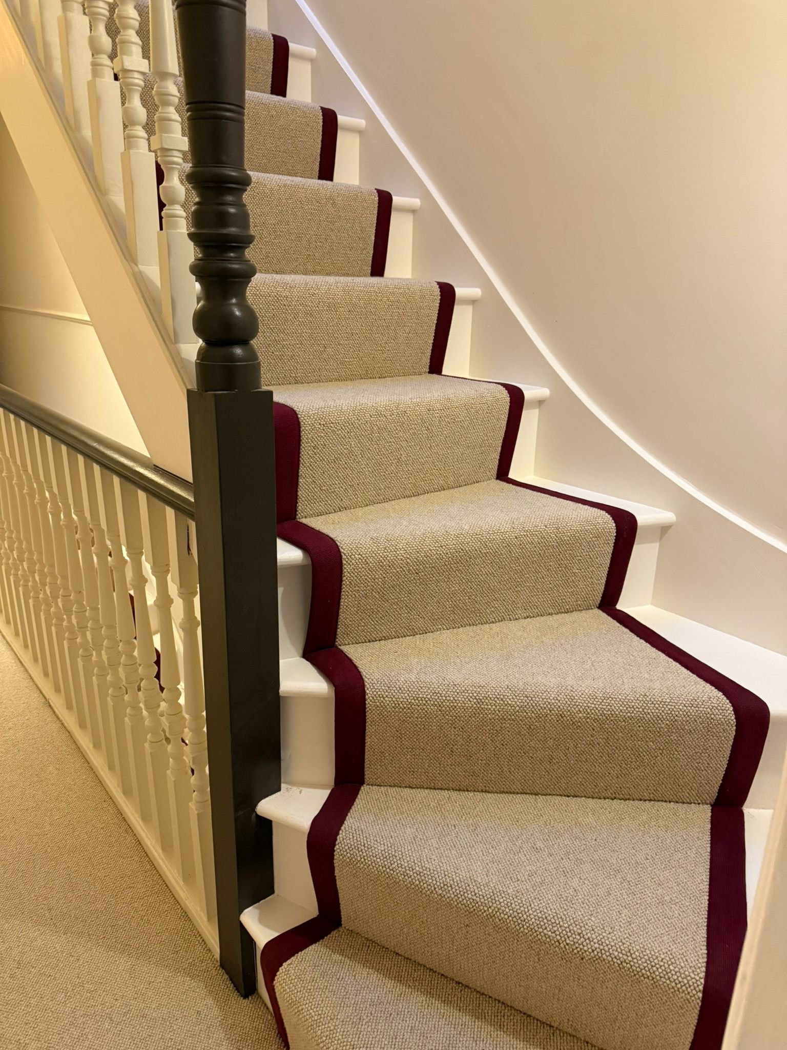 Fairisle - Shingle (Stocksfield - Burgundy)