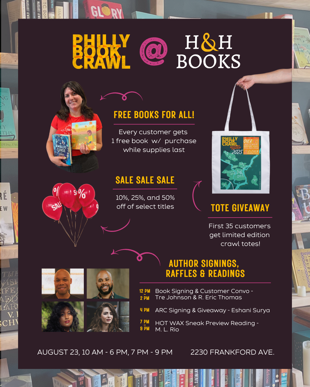 Philly Bookstore Crawl Promotions