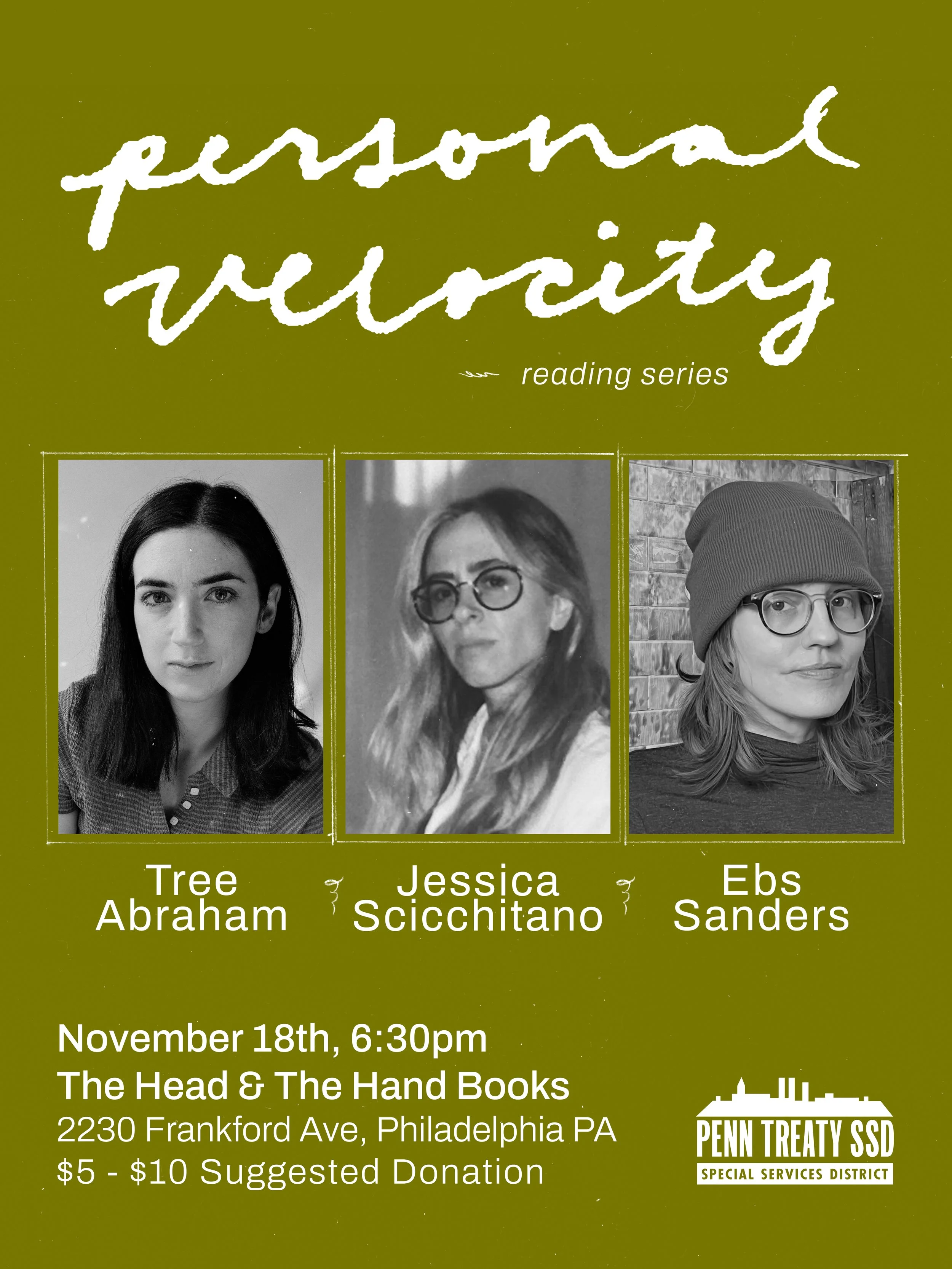 Personal Velocity Reading Series (November)