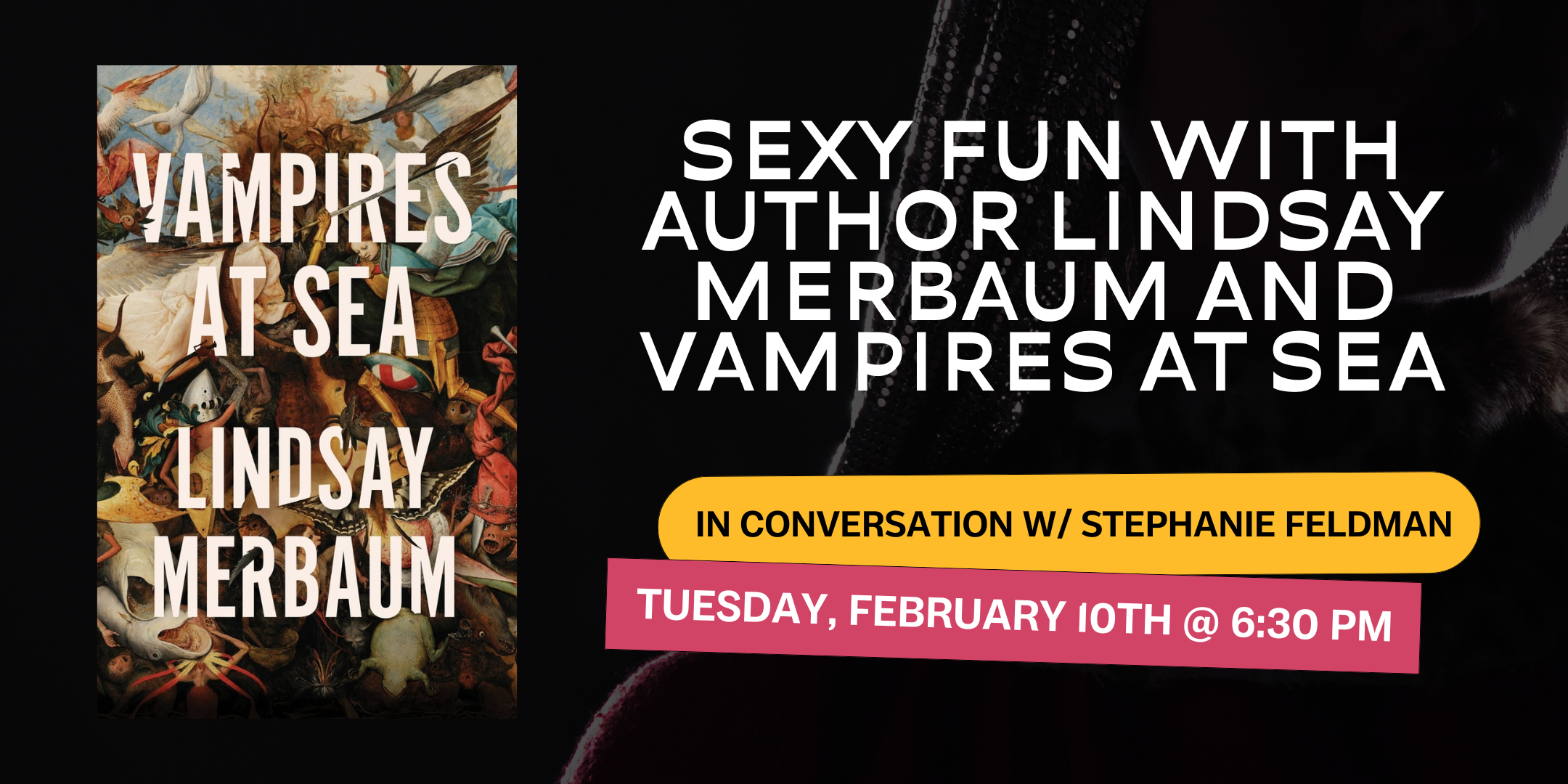 Sexy fun with author Lindsay Merbaum and Vampires at Sea