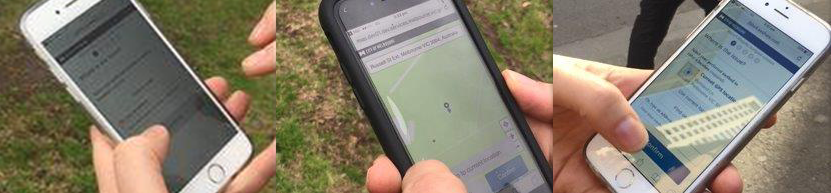 Testing prototype in situ.