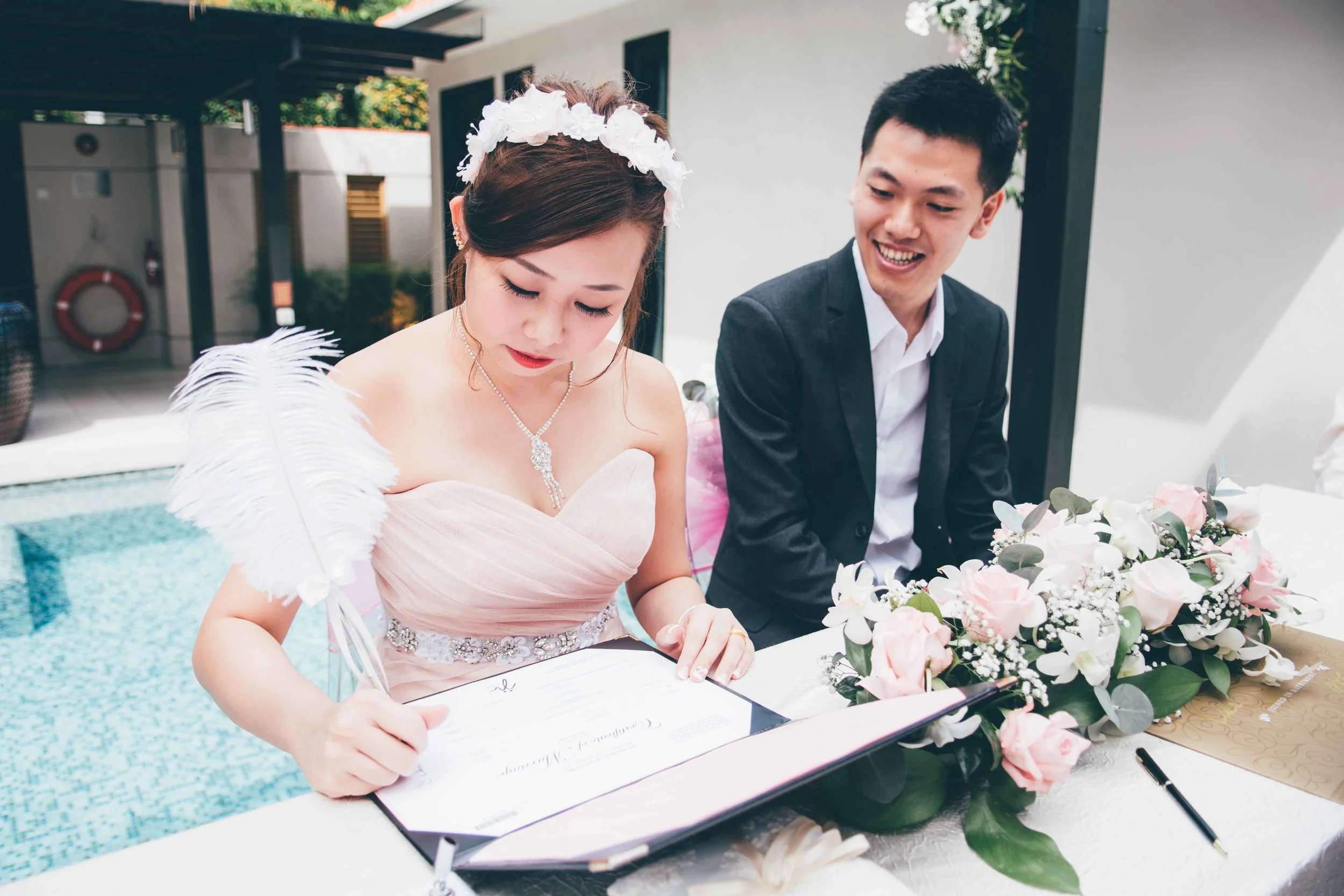 professional wedding solemnisation photographer in singapore best