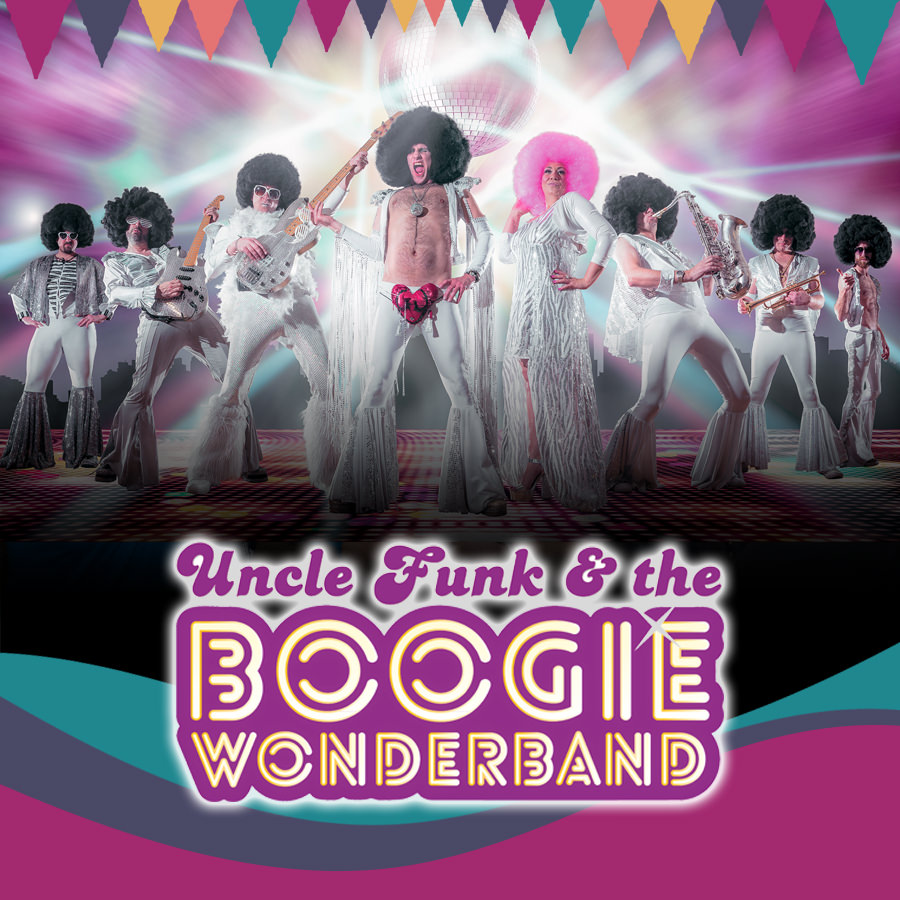 FRIDAY night is made for DISCO at Camper Calling. We are thrilled to welcome Uncle Funk &amp; The Boogie Wonderband back to our NEW Bar Big Top, ready to get you in the party mood!Fancy Dress is strongly encouraged to get in the groove, flares, wigs…