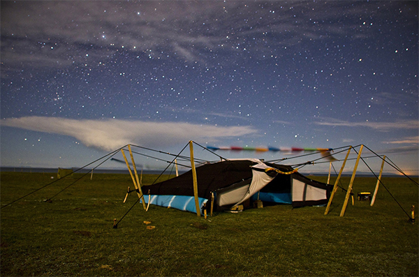 Patrick D. Wilson, Night Tent #2 , mixed media2015