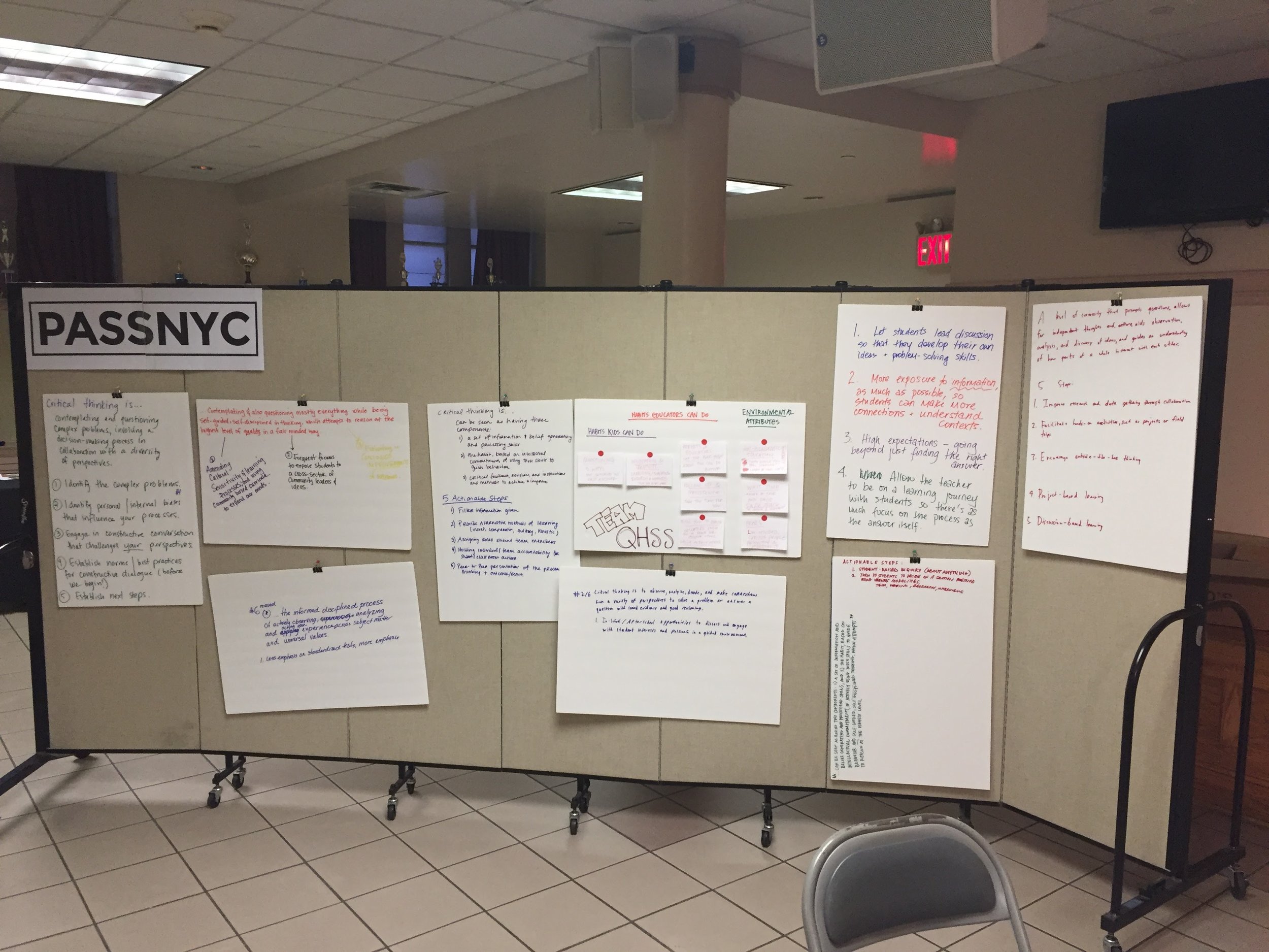 results of Thinking Critically about Critical Thinking activity 