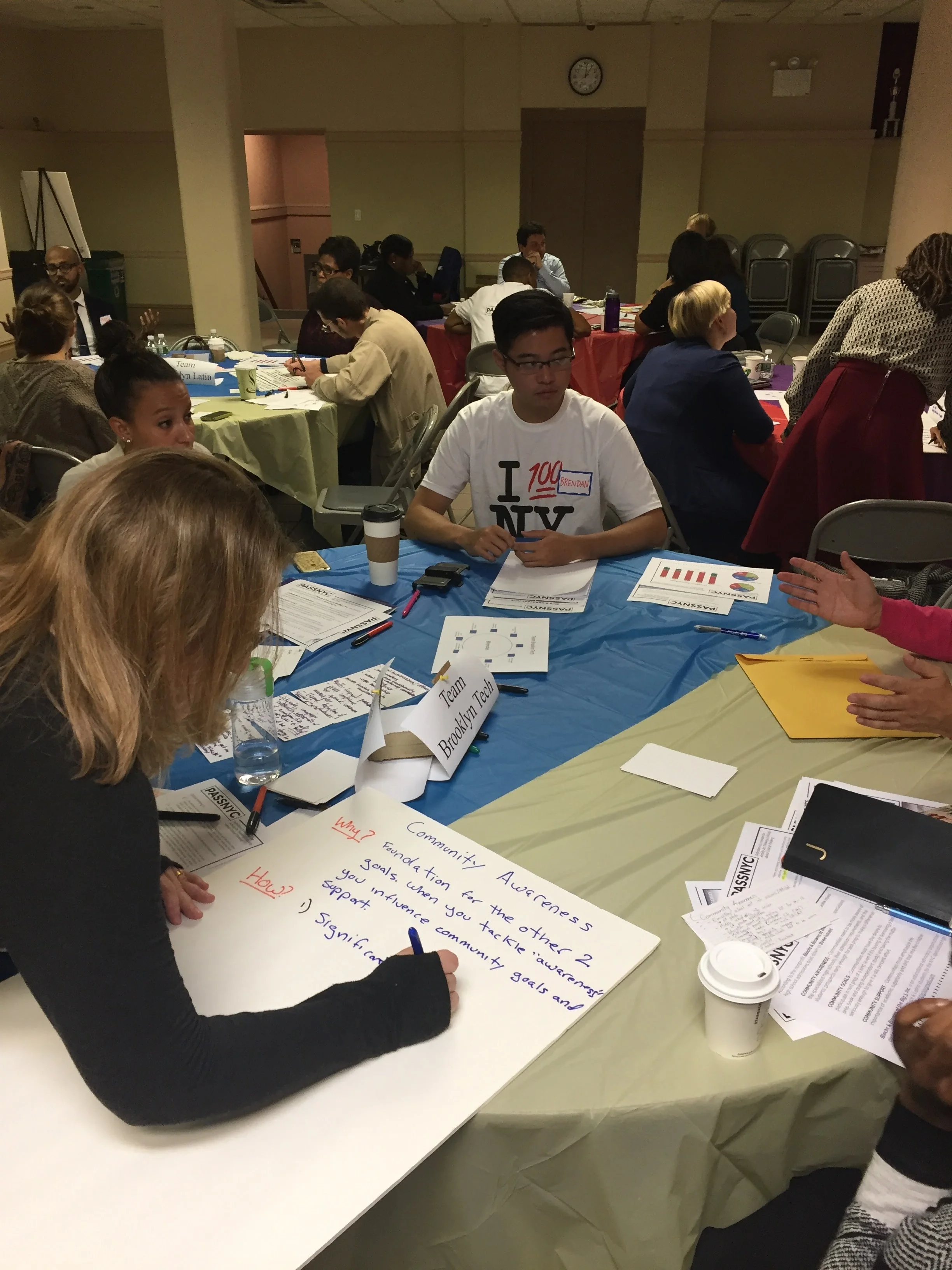 Team Brooklyn Tech hard at work during the Collective Impact Boot Camp
