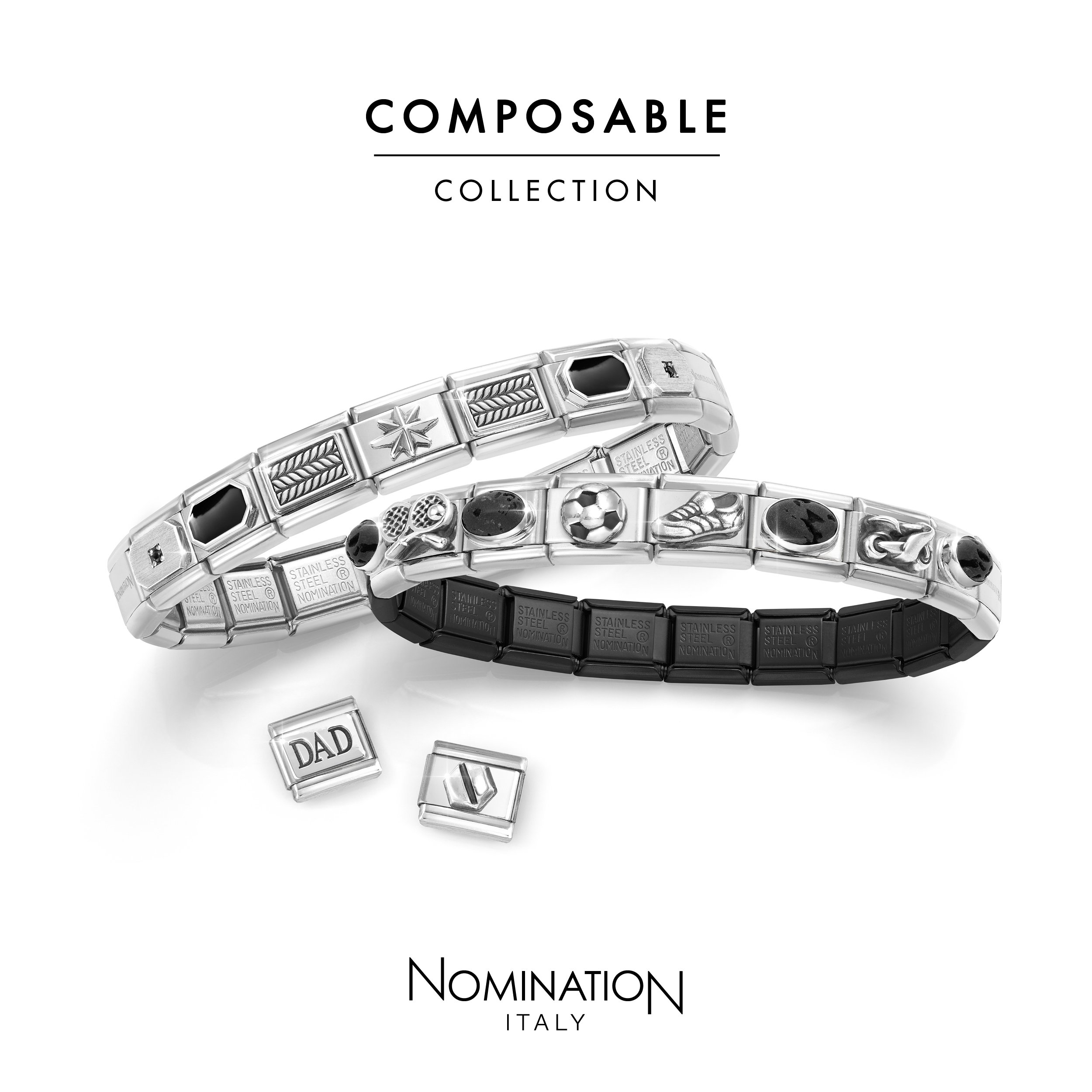 Nomination Italy Composable Classic Stainless Steel 17 Link Starter Bracelet