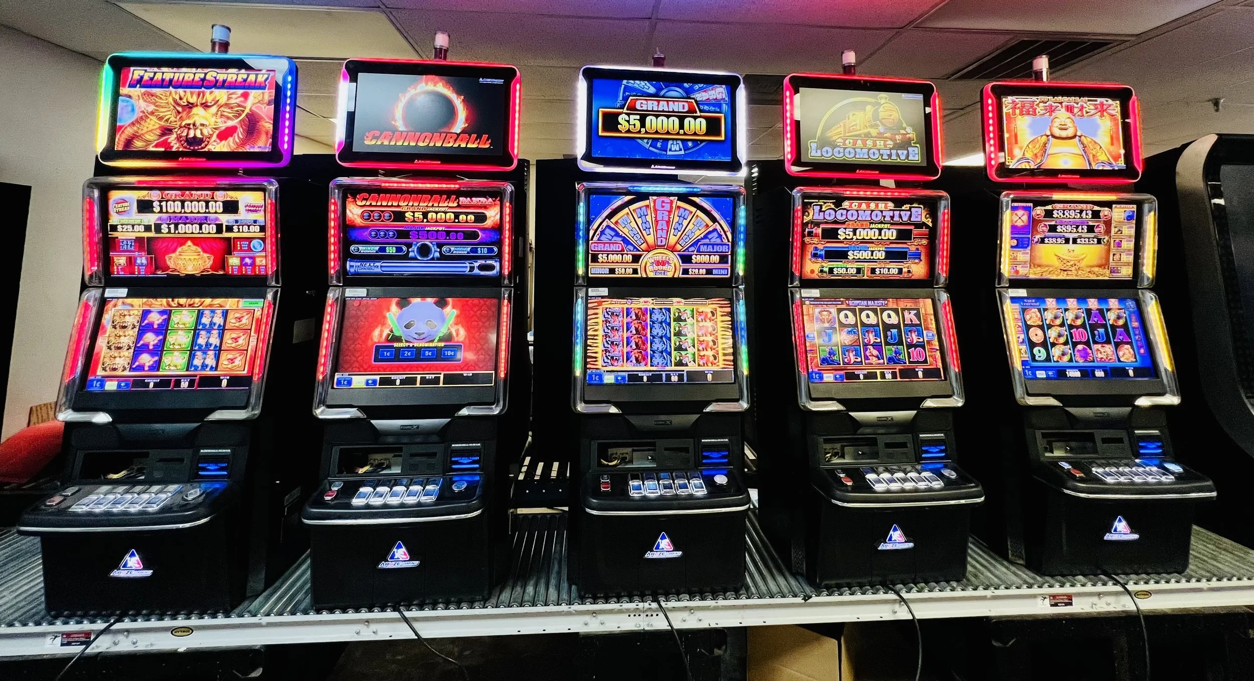 Industry sales leader of slot machines and slot machine parts