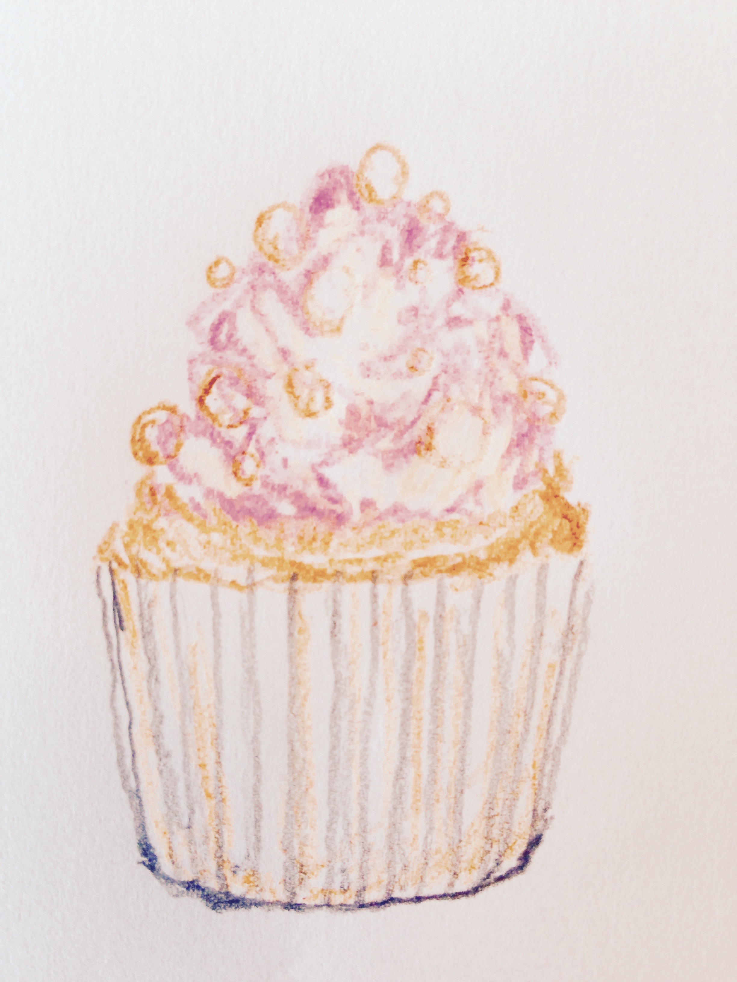 Bite size bits of cupcake heaven, obviously shown about 100 times the actual size. Illustration by Heather Phillips