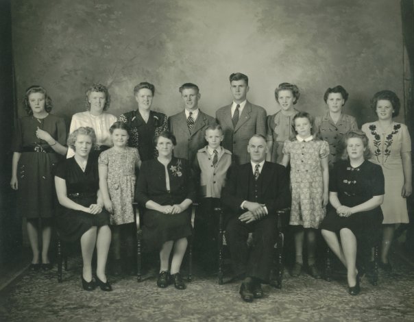 Dad's family - my aunts and uncles loved to visit the homestead and many still live in the area. There was always company in Grammy's kitchen. The house was filled with laughter and boisterous conversation. In fact, it has lately occurred to me that the only time they "murmured" was likely when they were discussing some juicy family tidbit around the kids. After all, "little pitchers have big ears".
