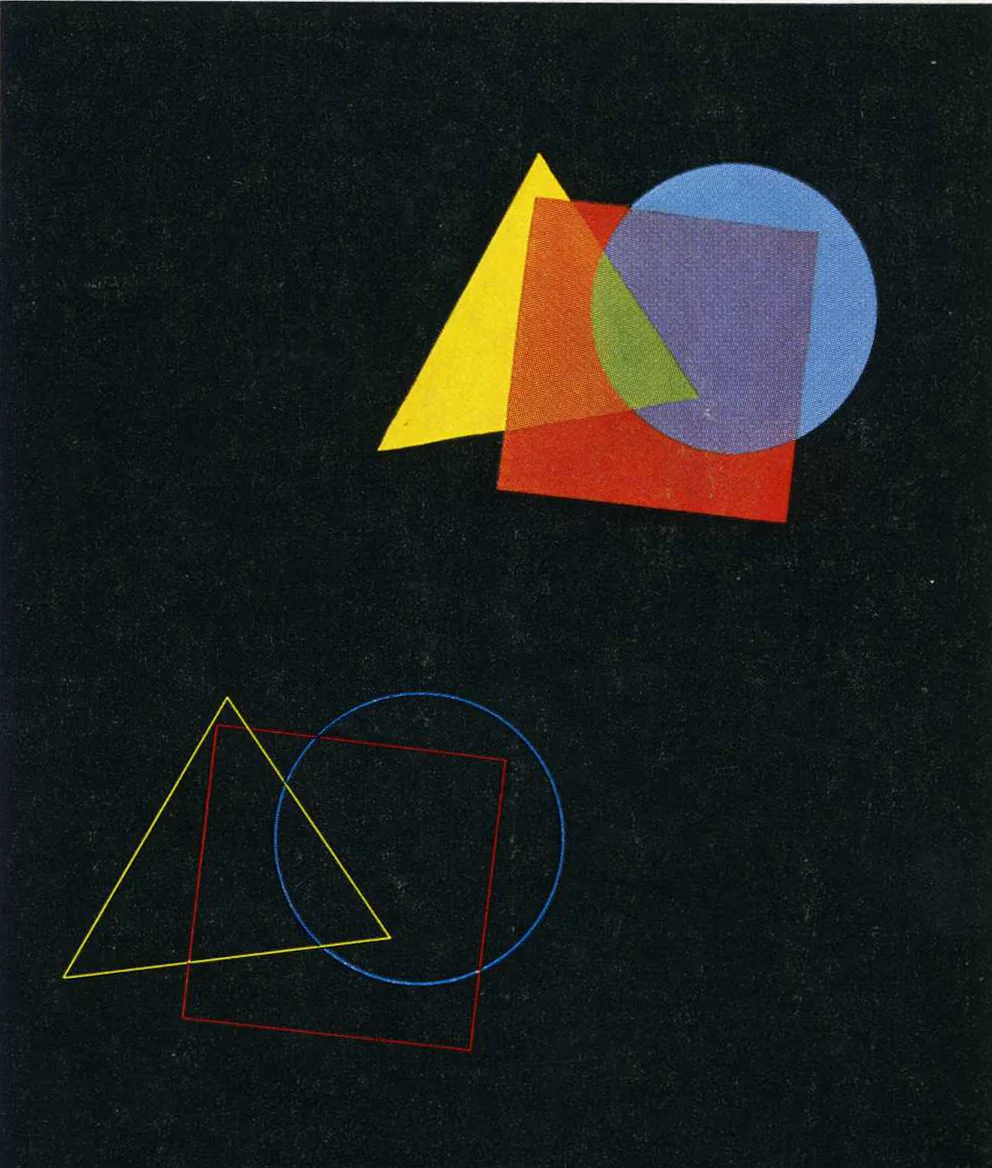 Eugen Batz. Exercise for color-theory course taught by Vasily Kandinsky. 1929–30. Tempera over pencil on black paper. Bauhaus-Archiv Berlin http://www.moma.org/explore/inside_out/2010/01/20/lessons-from-the-bauhaus
