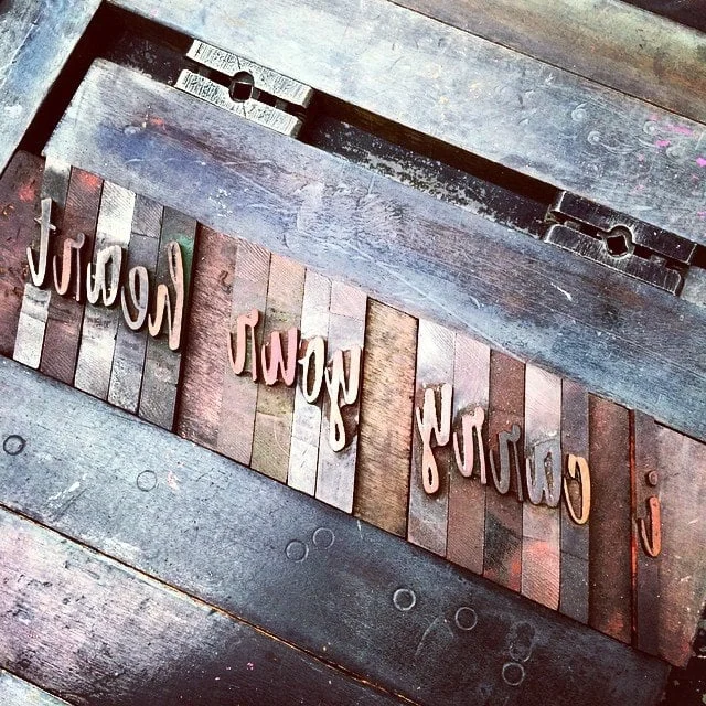 two-week letterpress course (intermediate) 