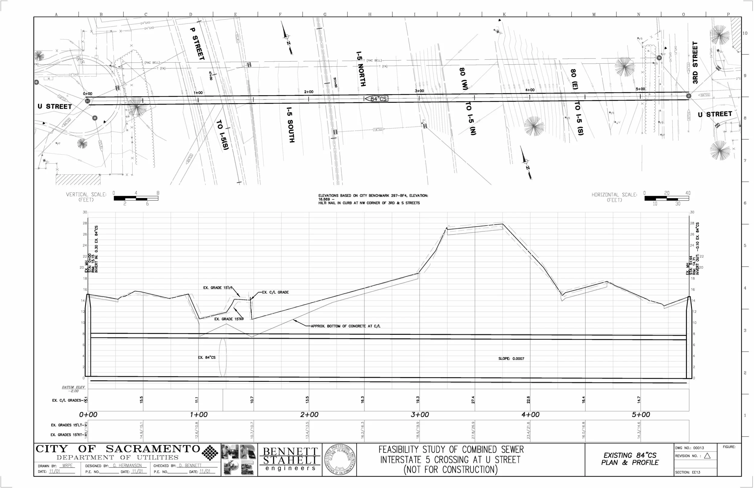 2000 Combined Sewer Crossing Interstate 5 at U Street